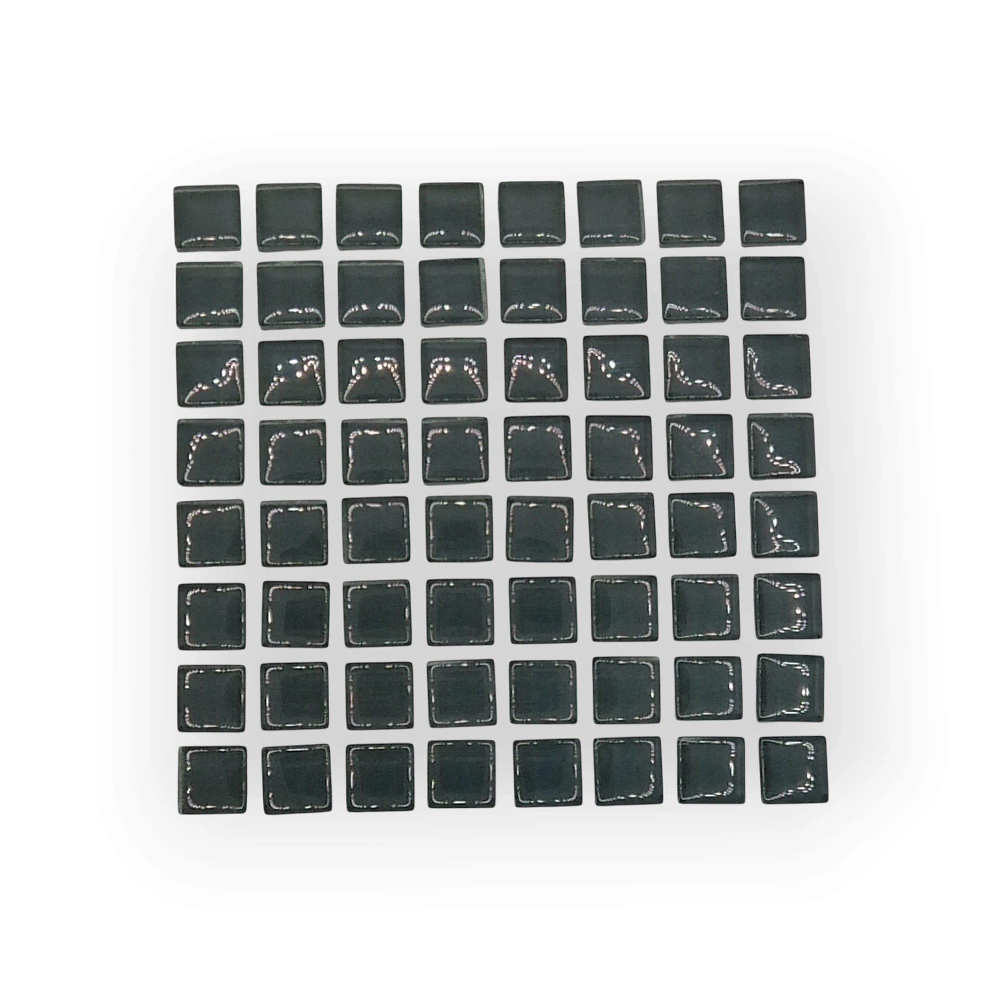 10x10 Sheet of Small Grey mosaic tiles