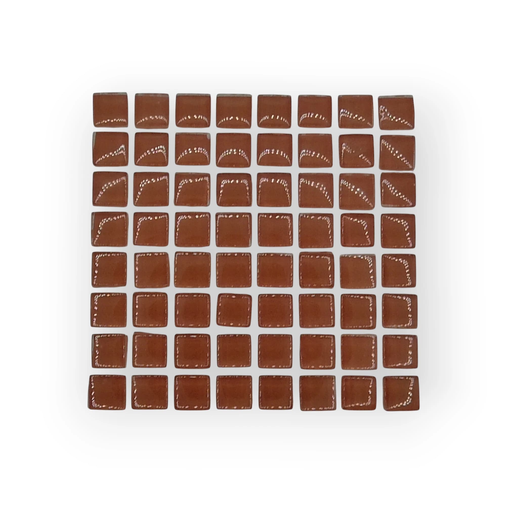 10x10 Sheet of Small Light Brown mosaic tiles