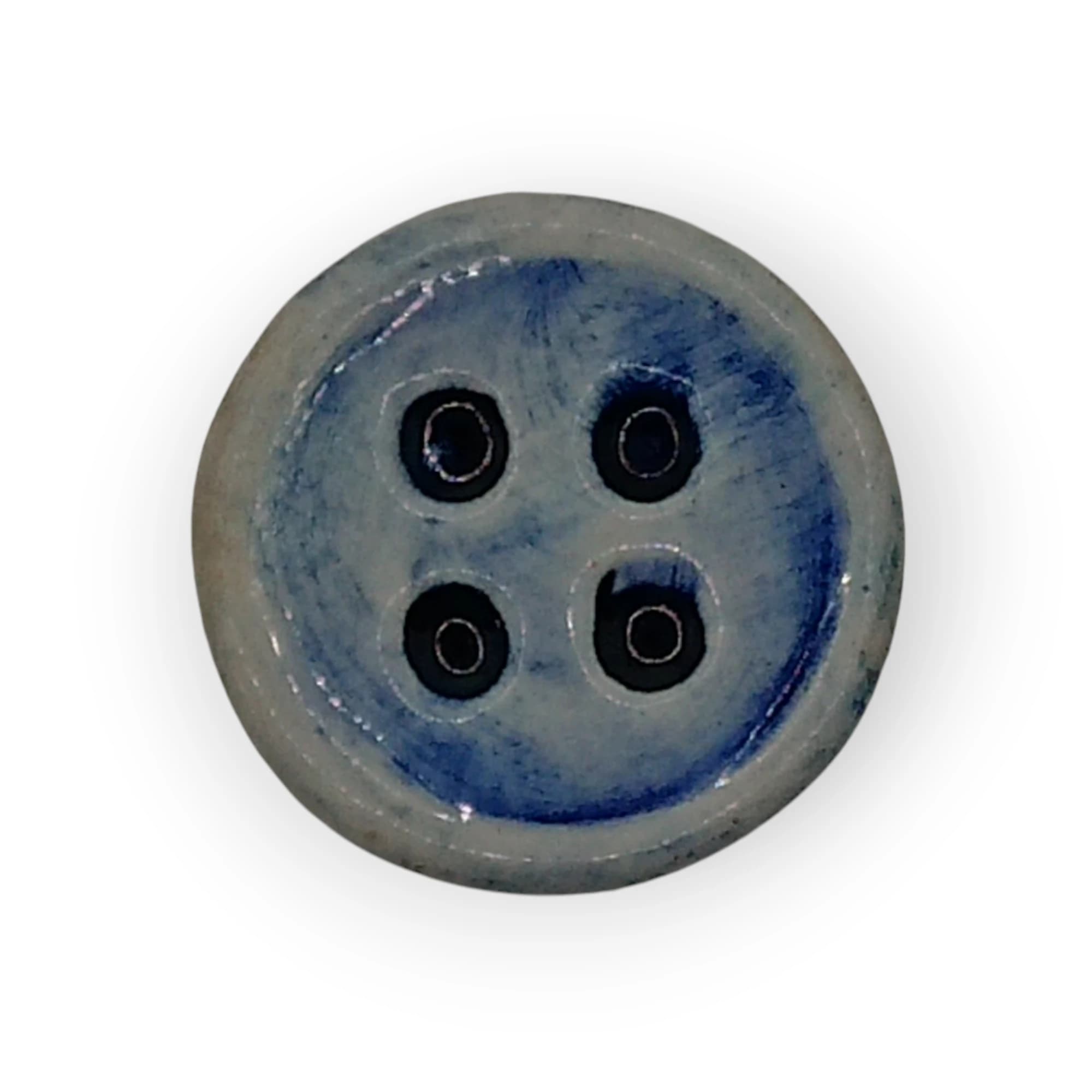 Pottery Glazed Button Insert