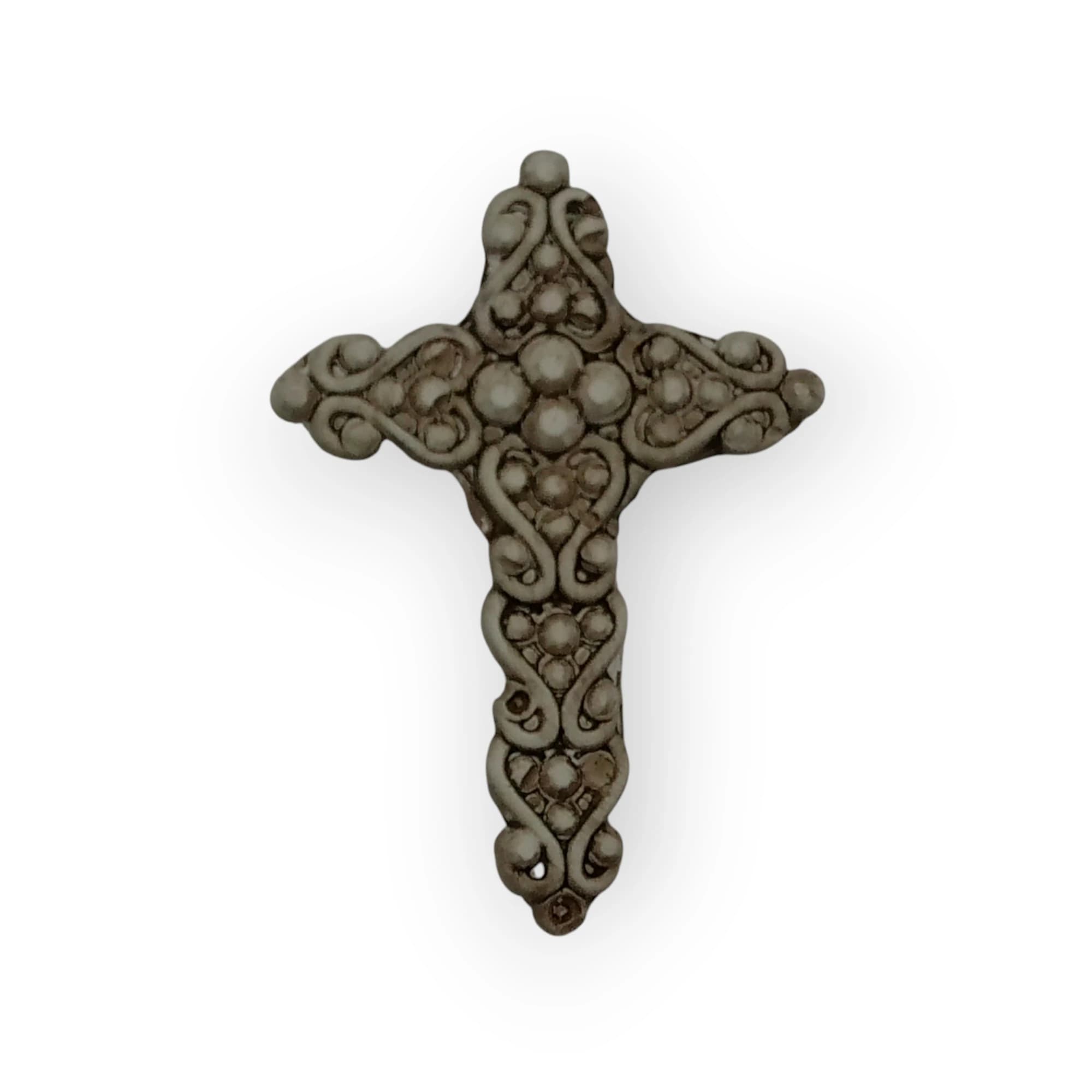 Pottery Cross With Small Scrolls