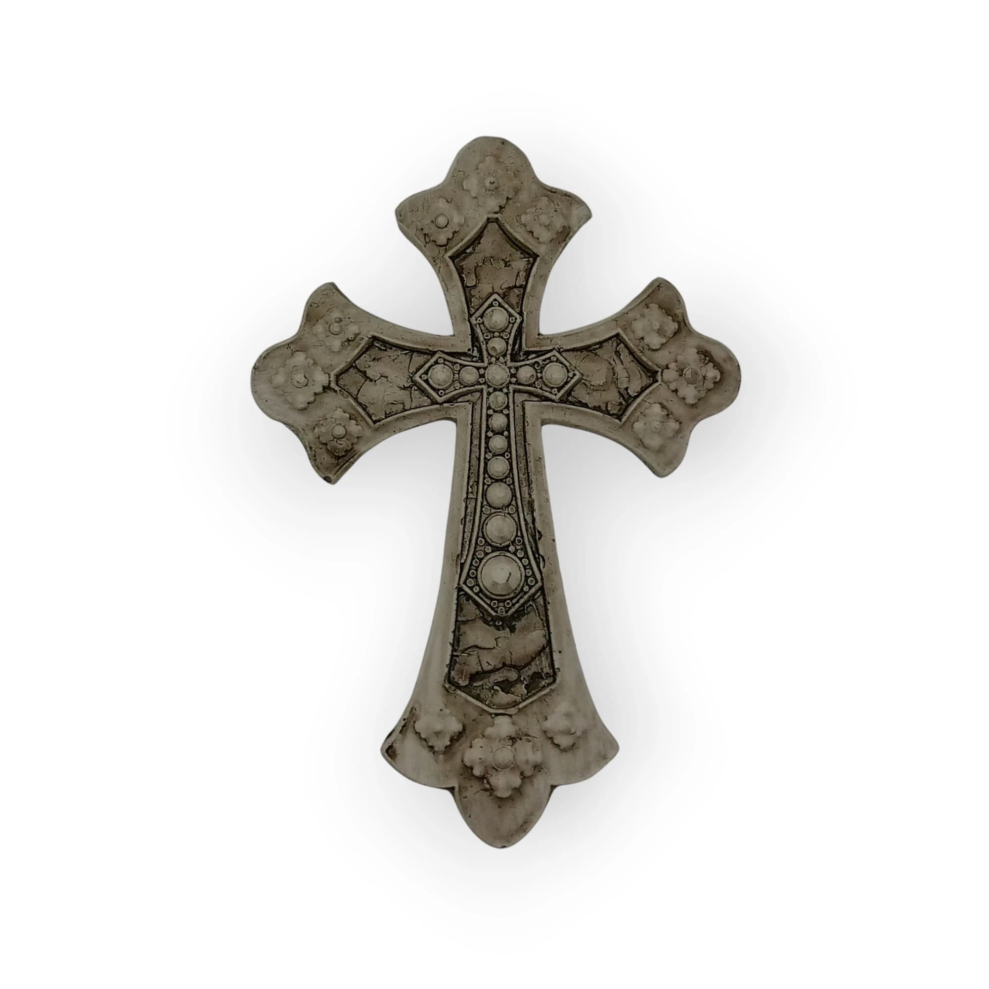 Pottery Large Cross With Smaller Cross in the Centre