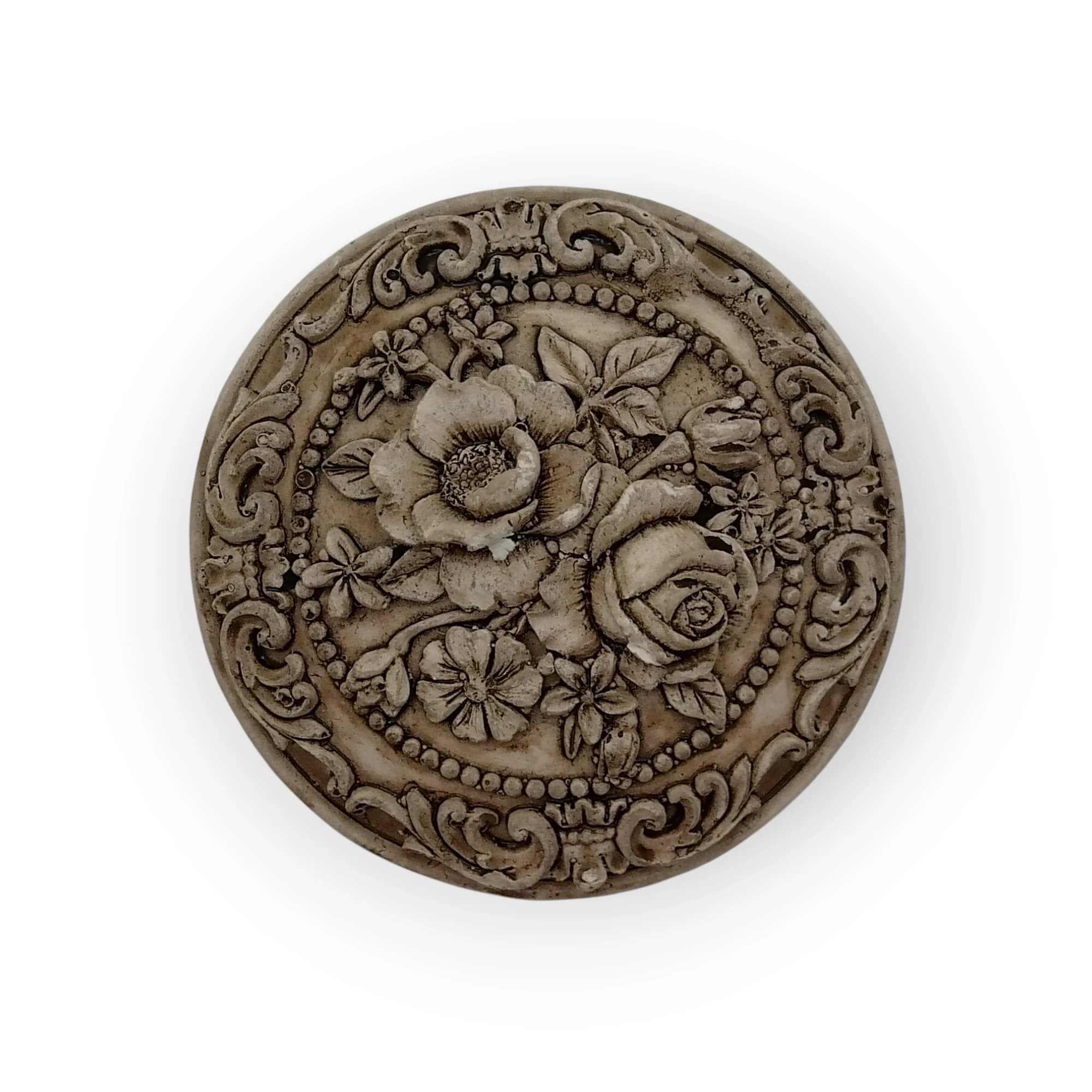 Pottery Circle with Flowers Insert