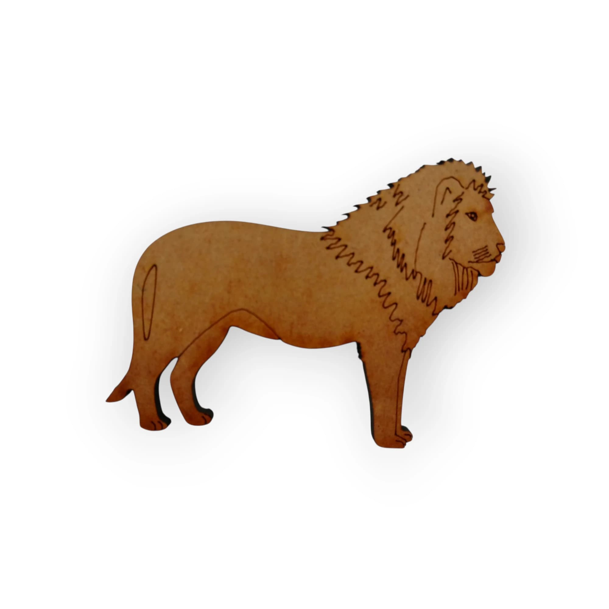 Wood Small Lion