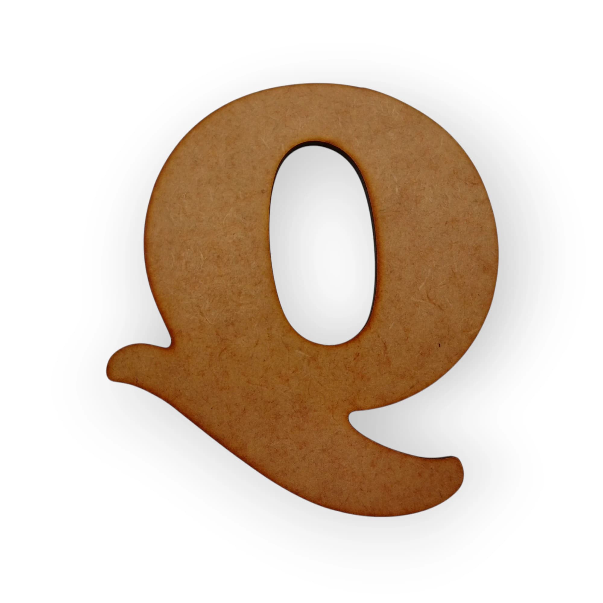 Medium Wooden Letter Q