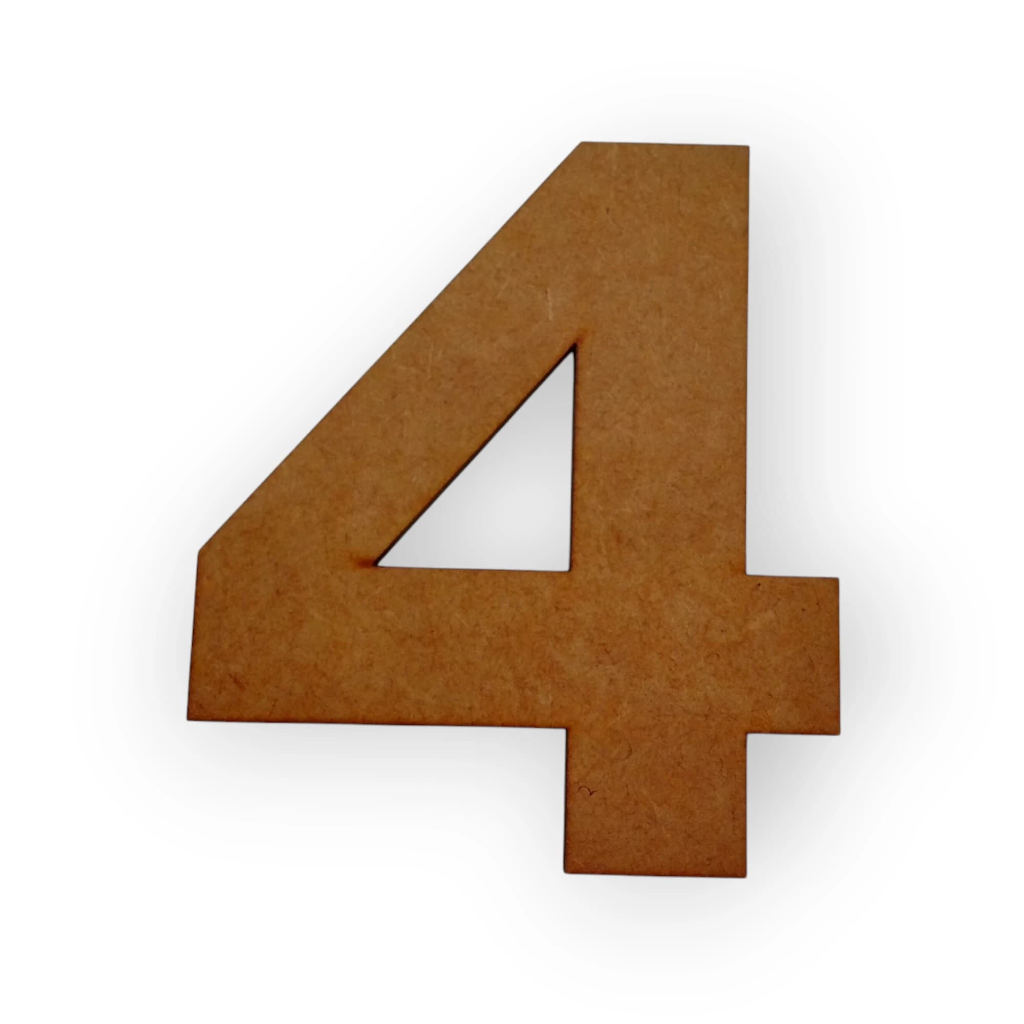 Medium Wooden Number 04