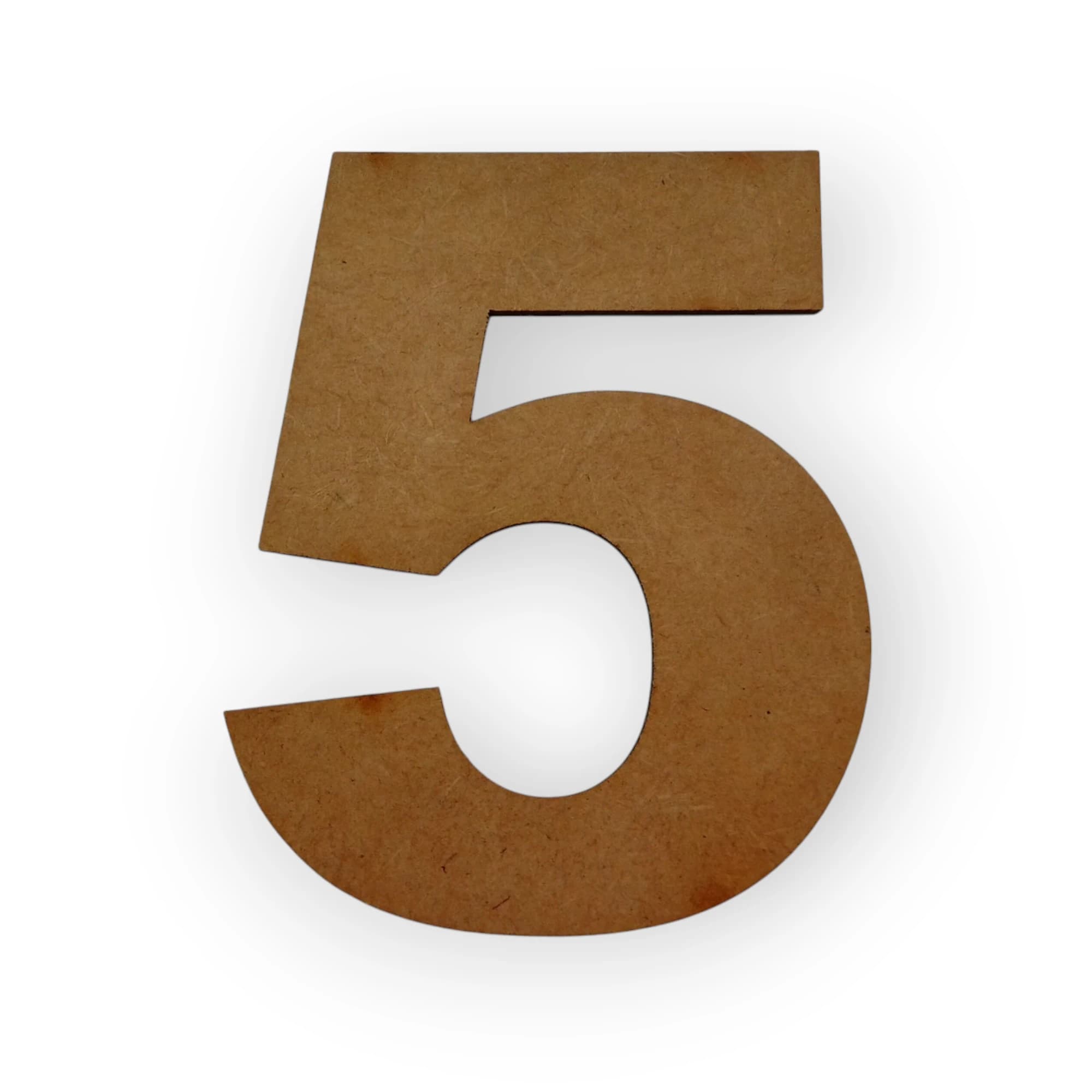 Medium Wooden Number 05