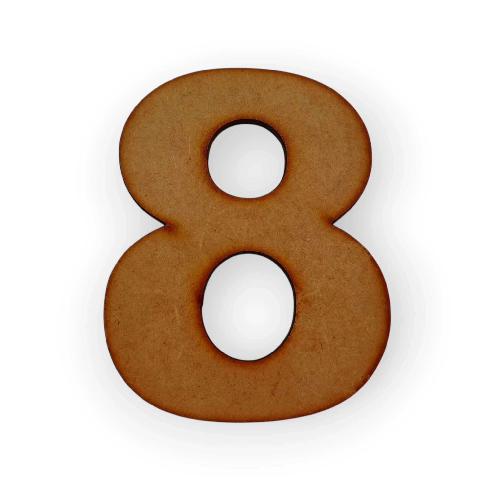 Medium Wooden Number 08