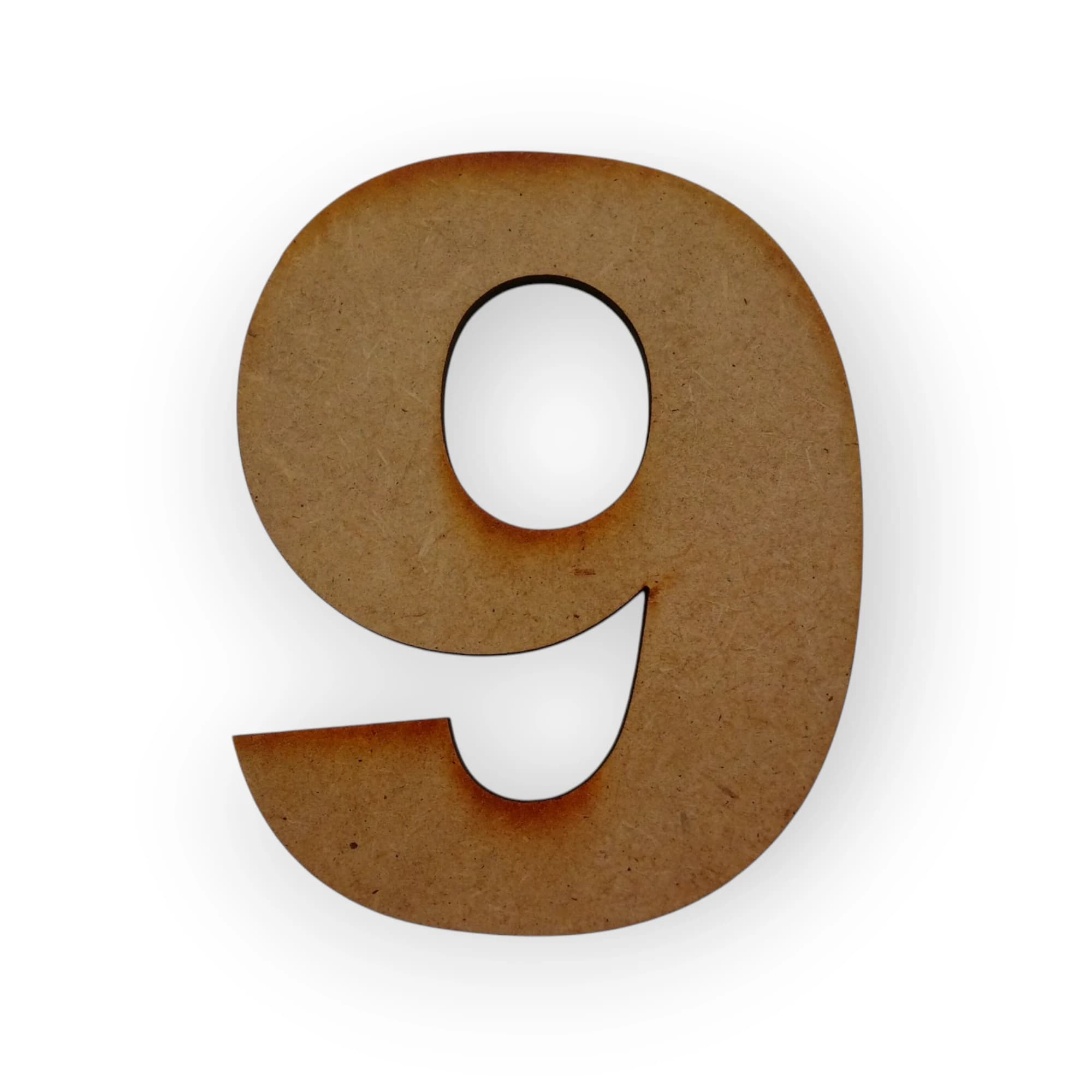 Medium Wooden Number 09