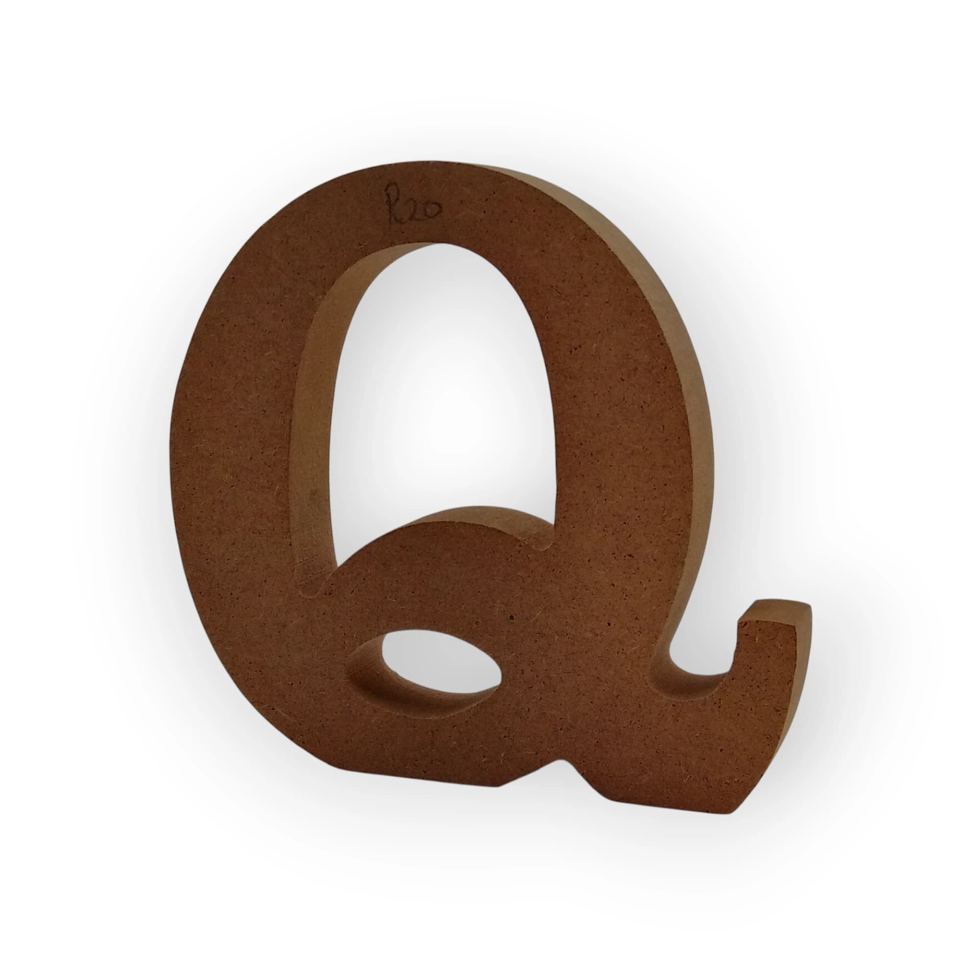 Medium Wooden Letter Q