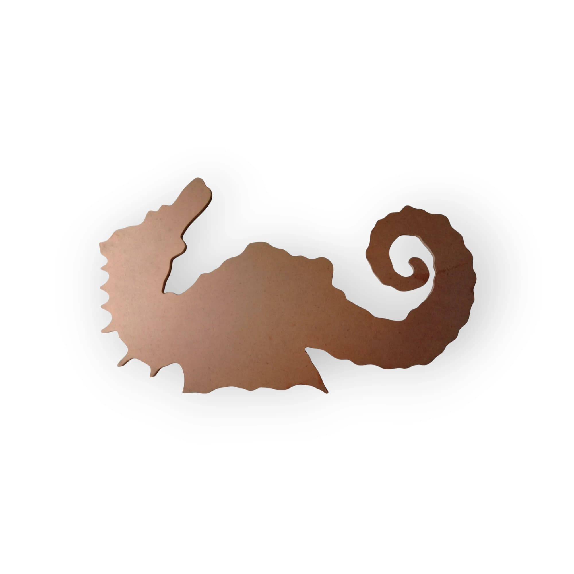 Blank Wooden Template Seahorse