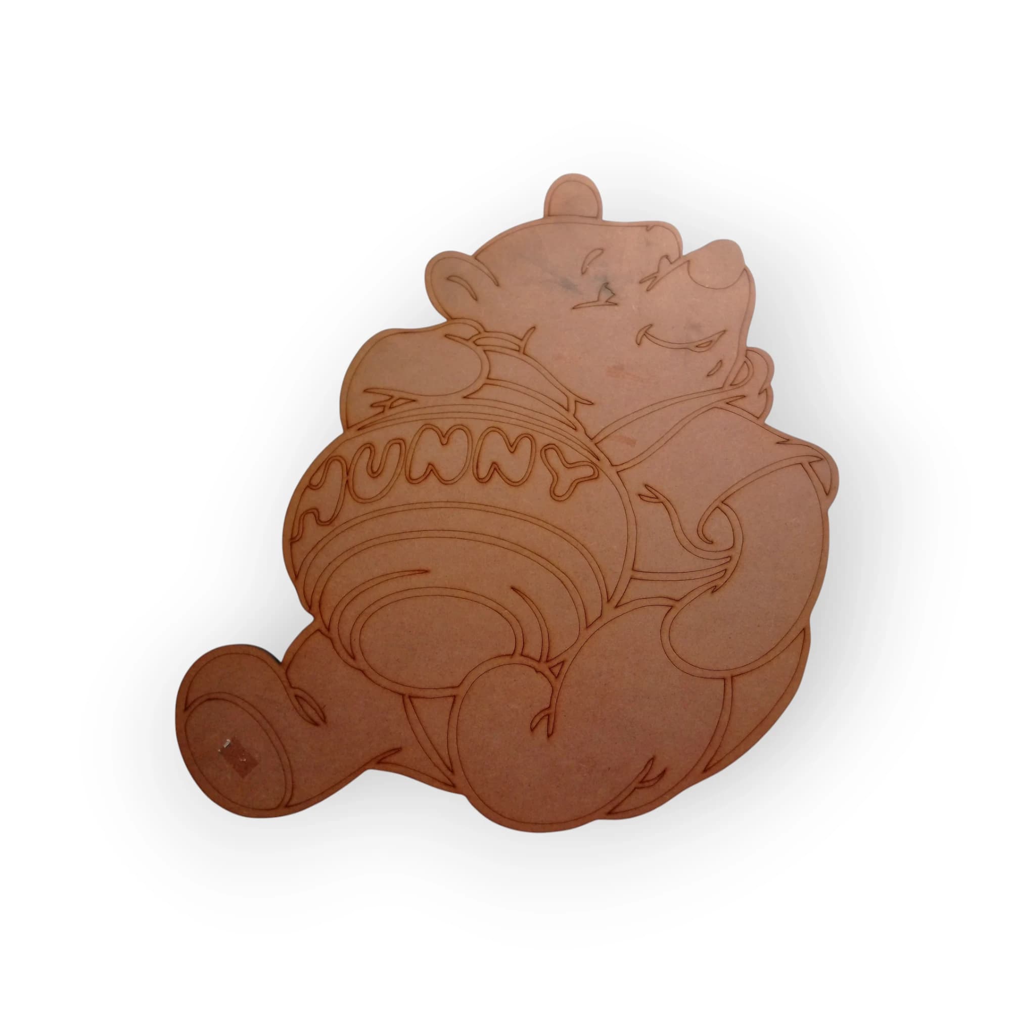 Blank Wooden Template Pooh Bear