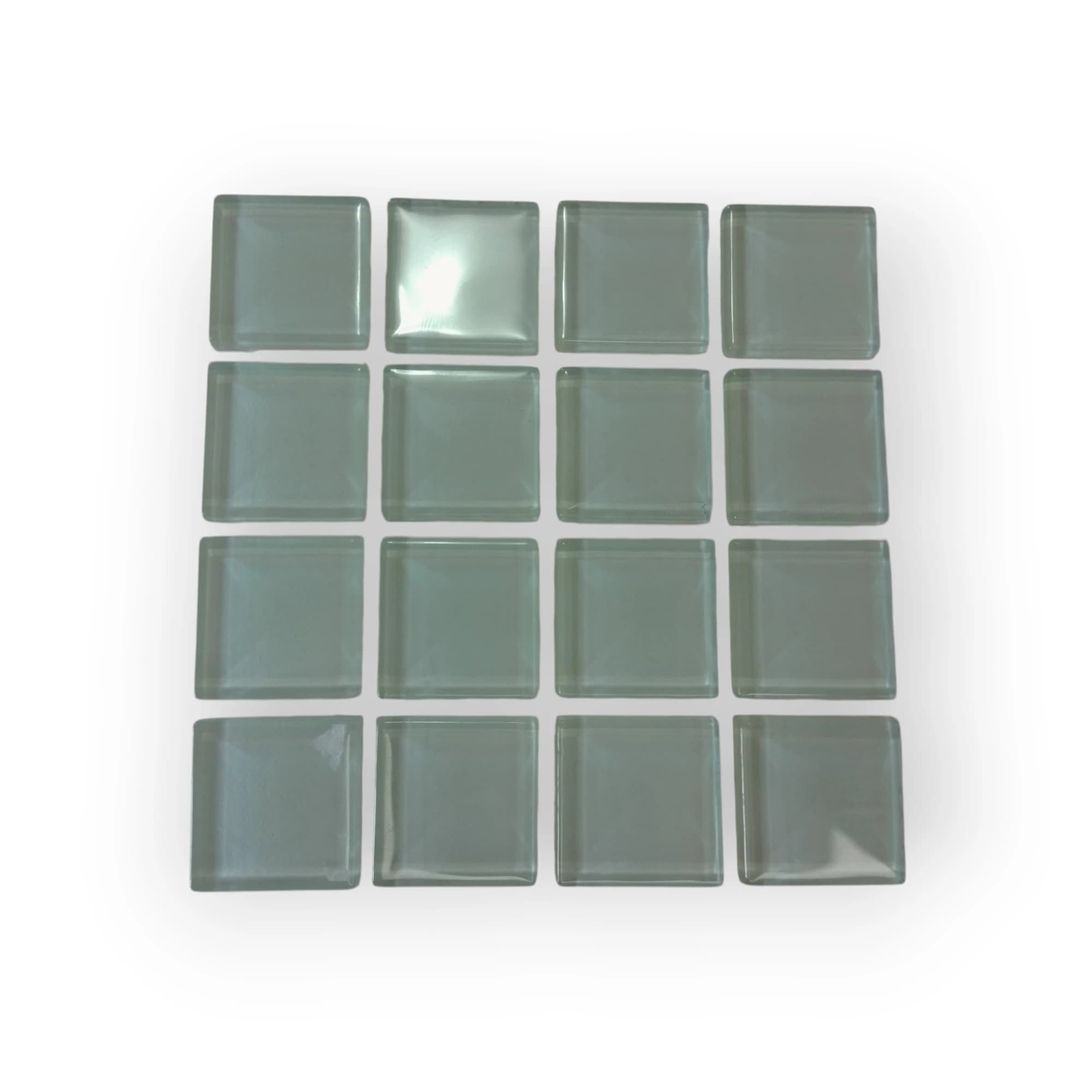 10x10 Sheet of Medium Off White mosaic tiles