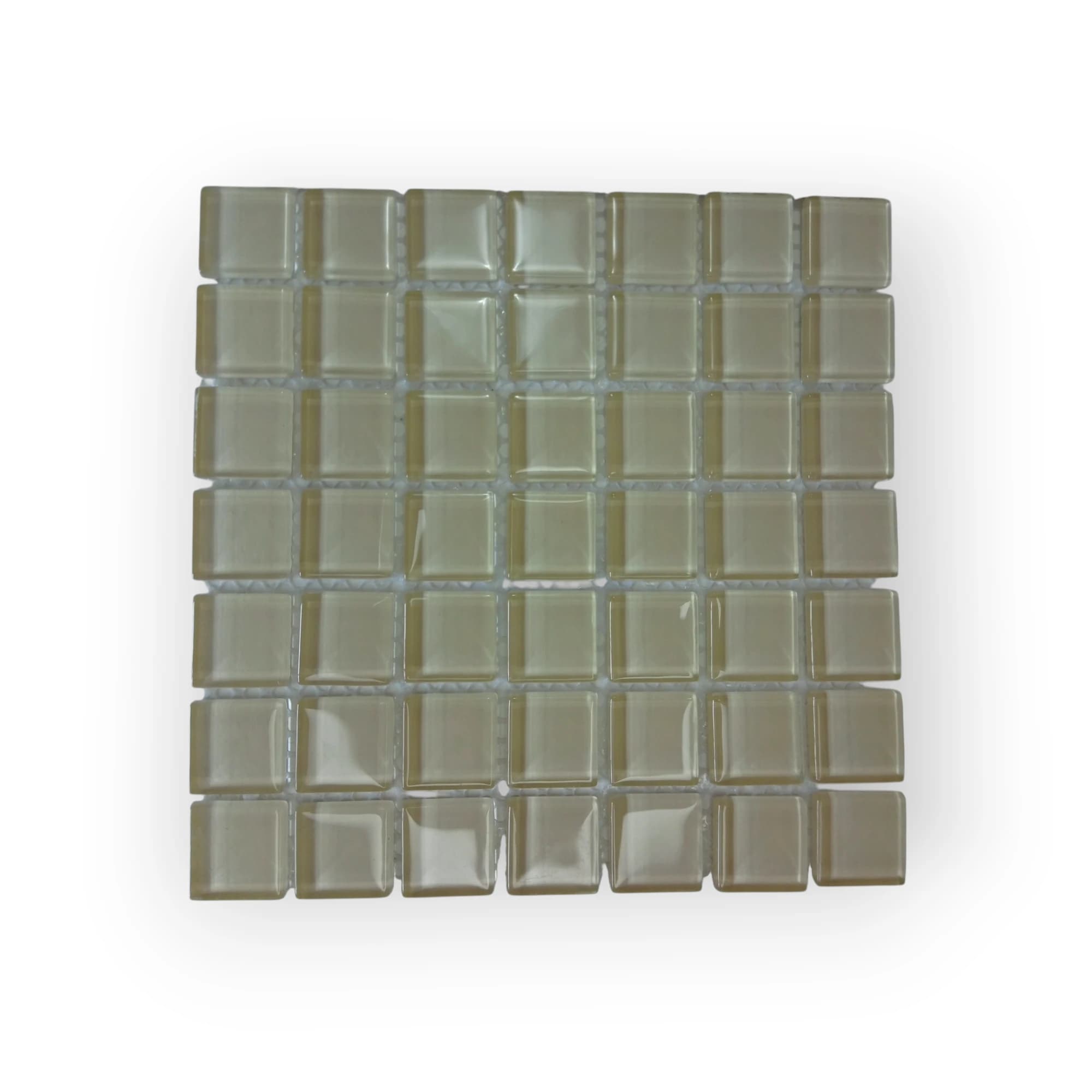 15x15 Sheet of Medium Light Beige mosaic tiles