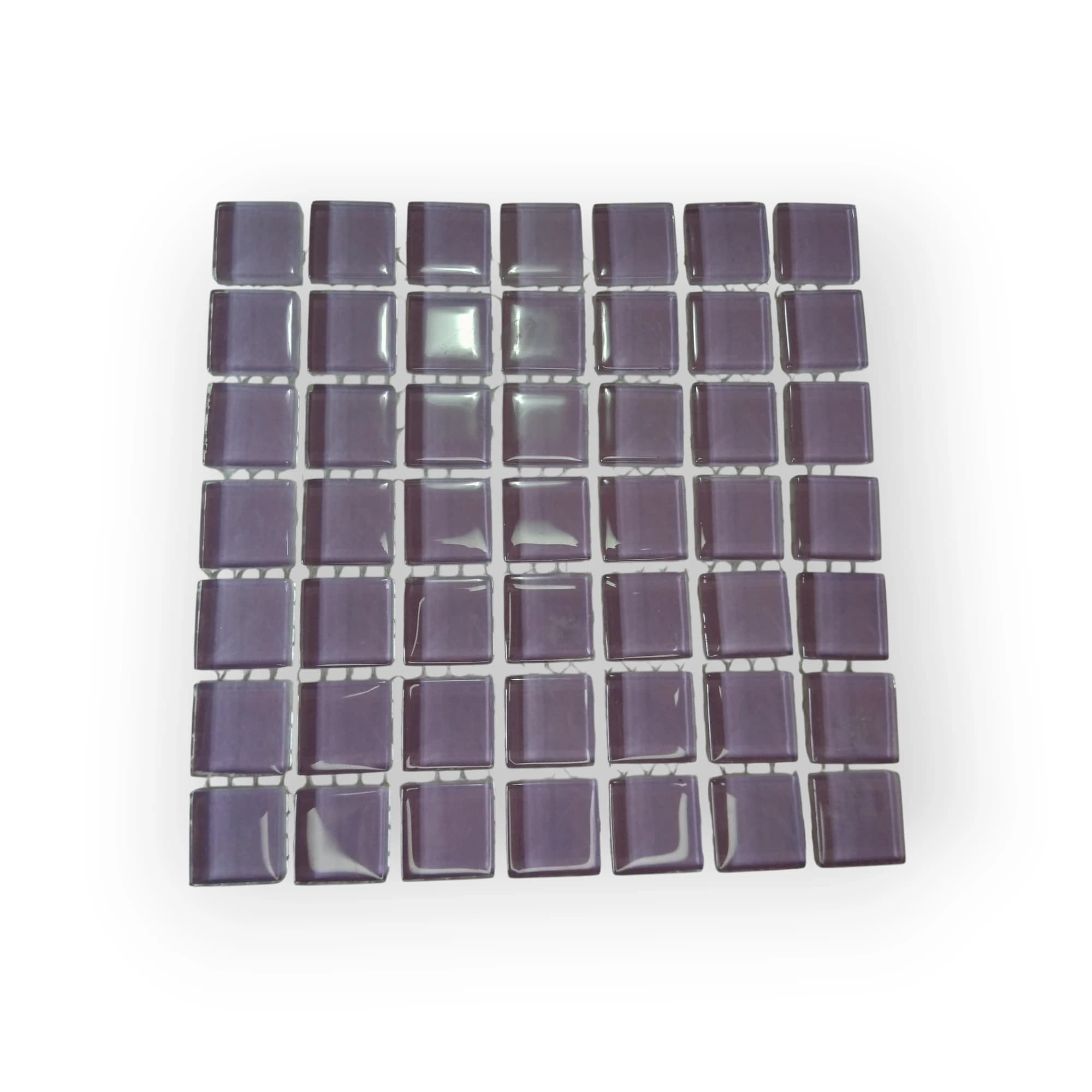 15x15 Sheet of Medium Light Purple mosaic tiles