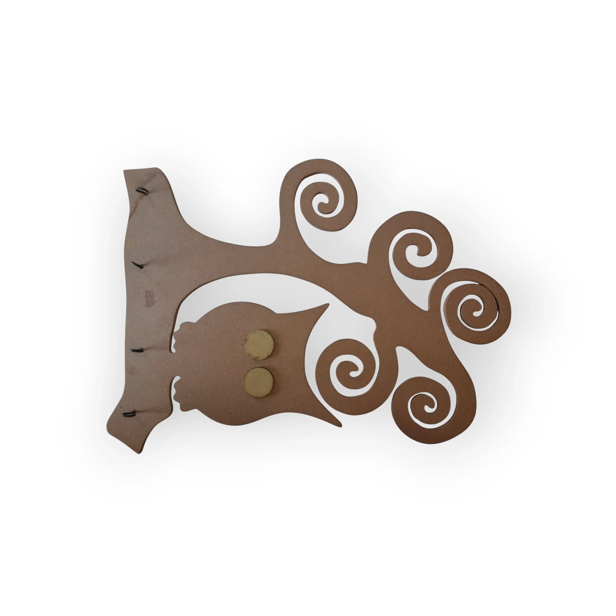 Large Wooden Blank Owl Key Holder