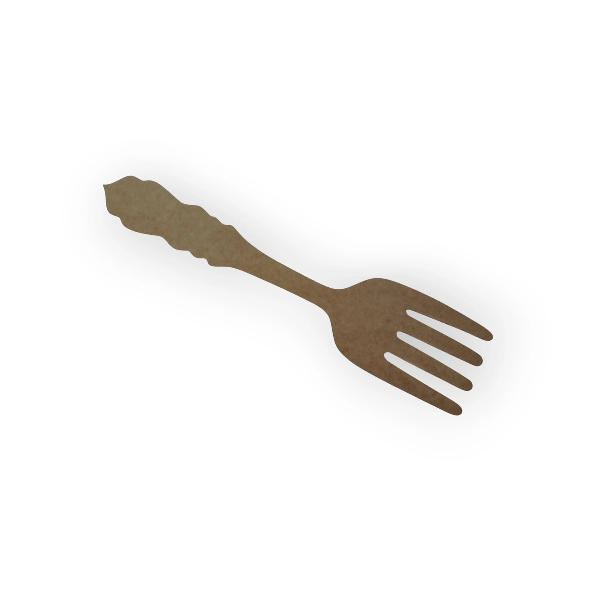 Blank Wooden Template Fork