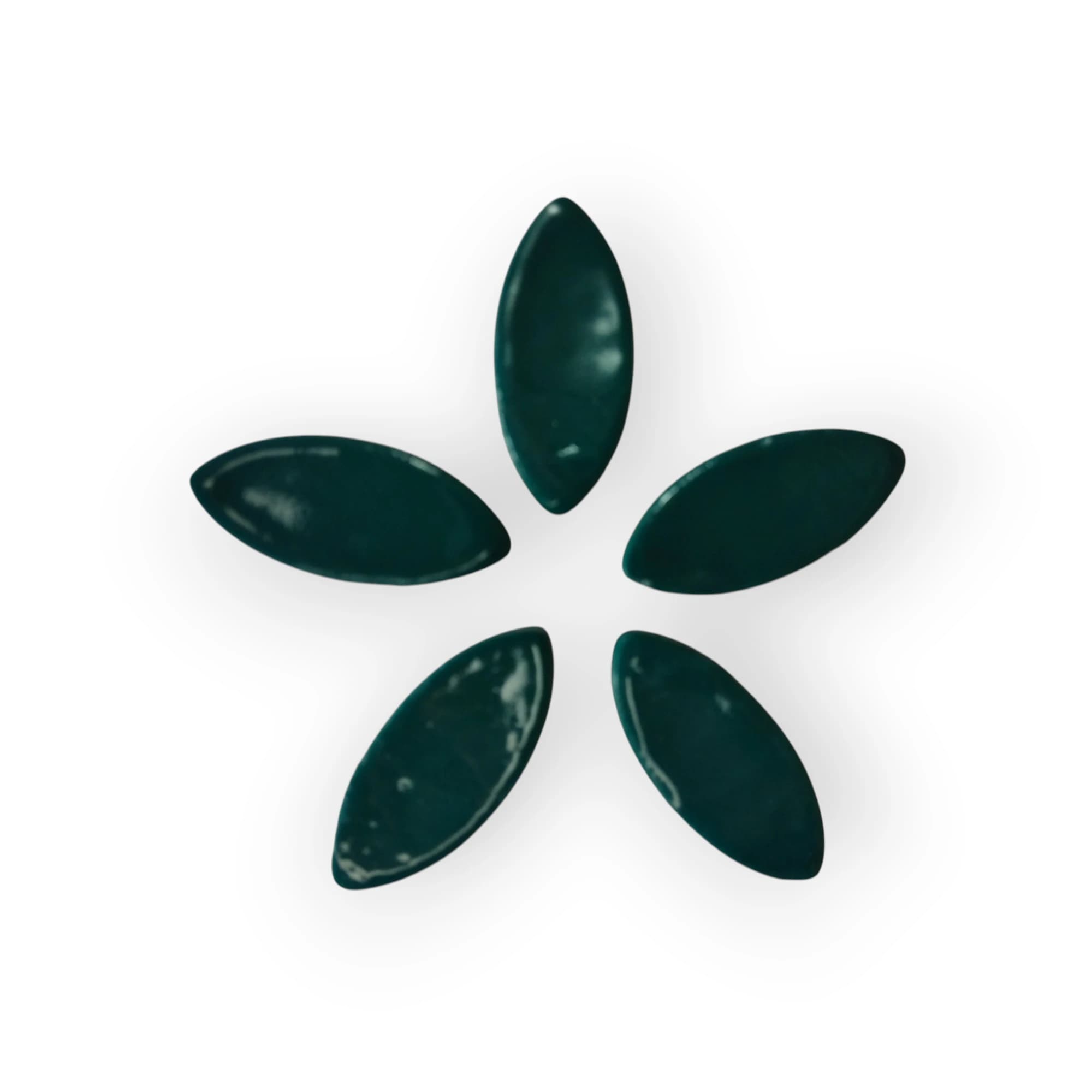Glazed Petal Dark Green 5 piece