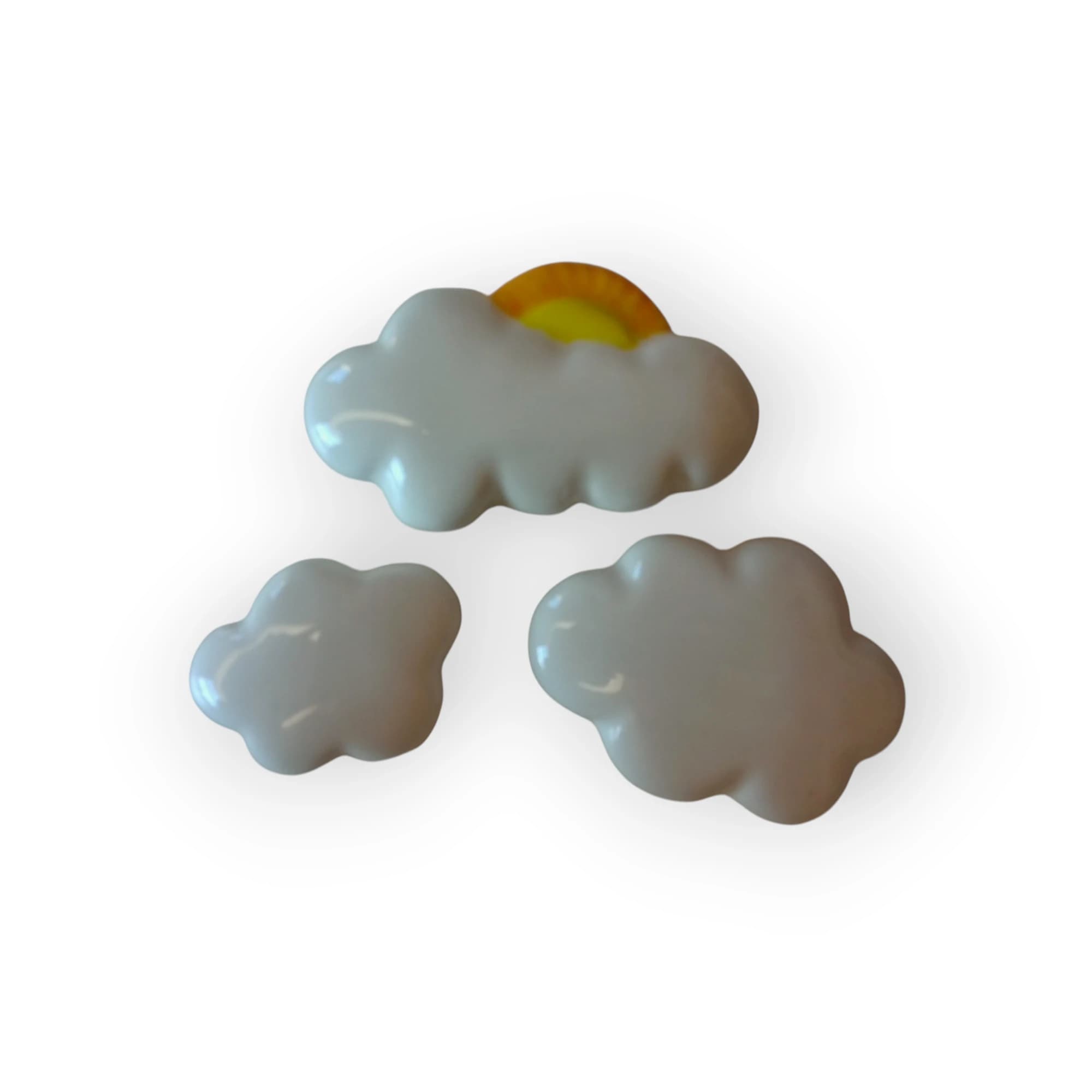 Glazed Sun & Clouds 3 piece
