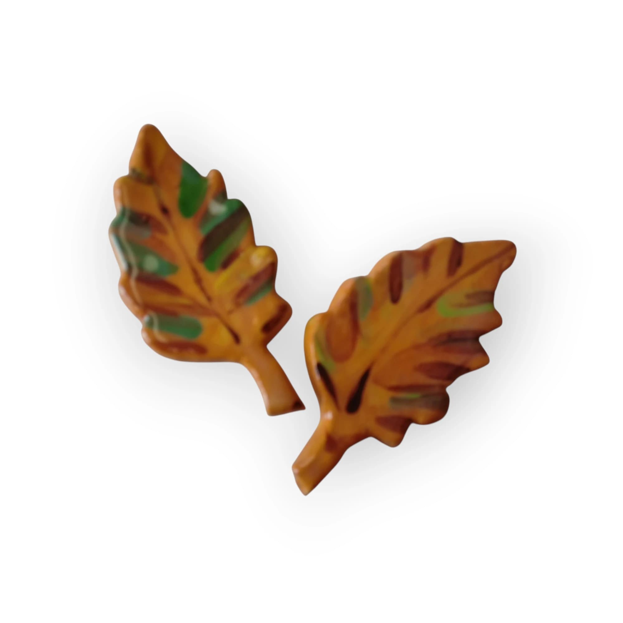Glazed Autumn Leaves 2 piece