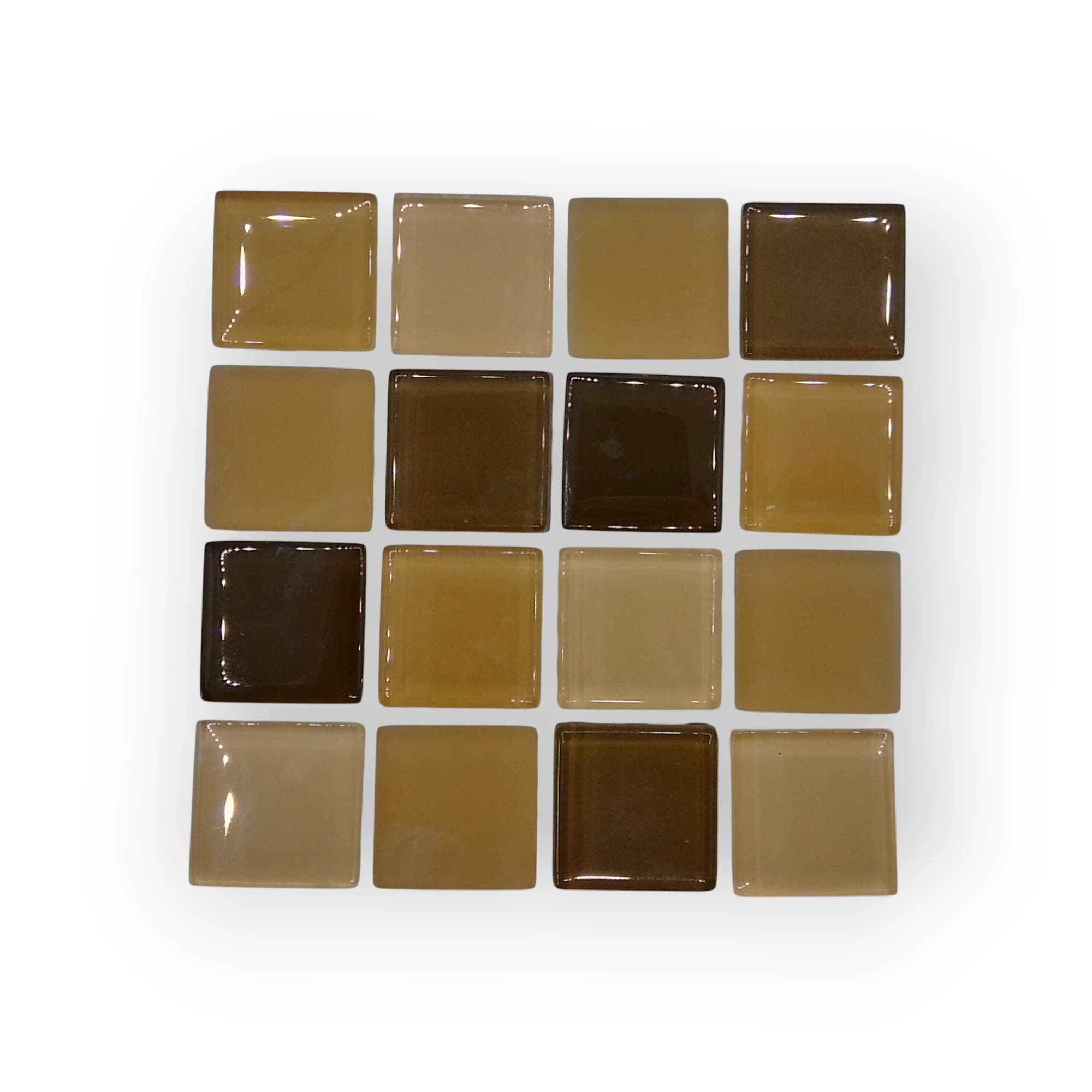 10x10 Sheet of Shades of Beige mosaic tiles