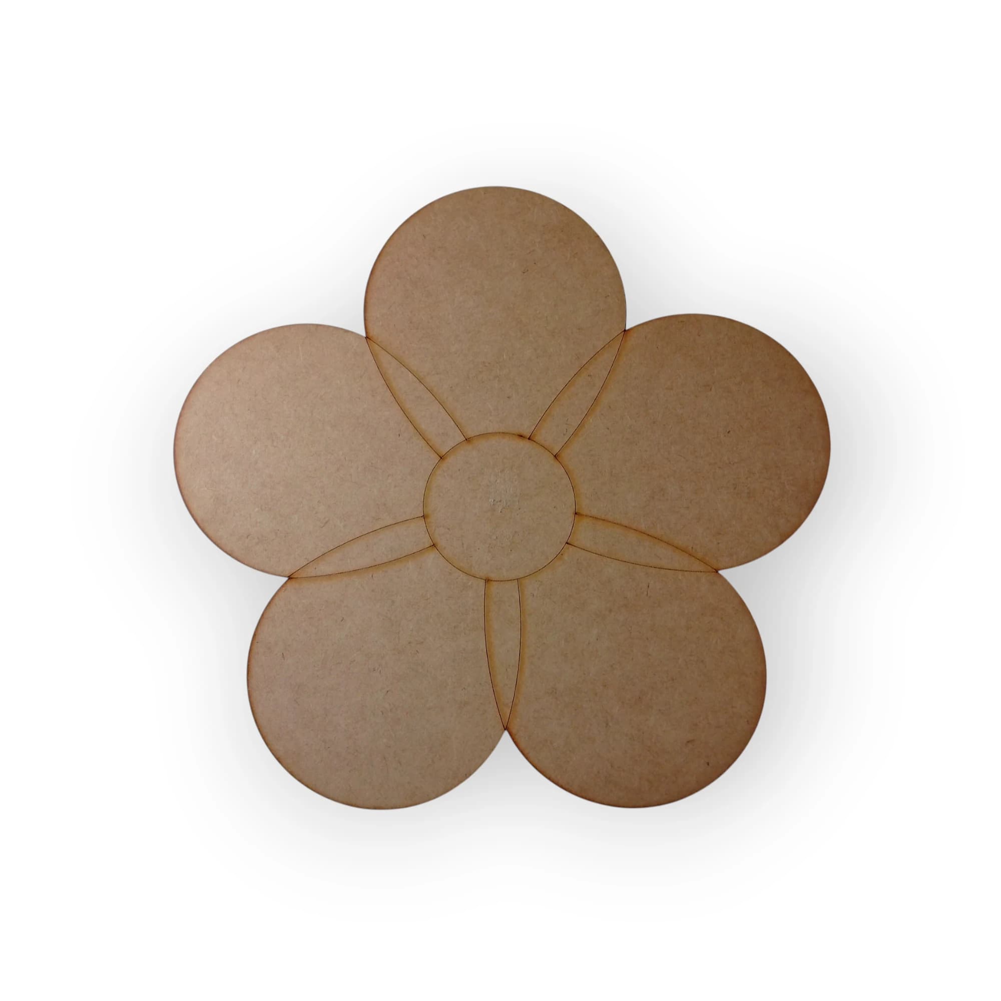Blank Wooden Template Flower