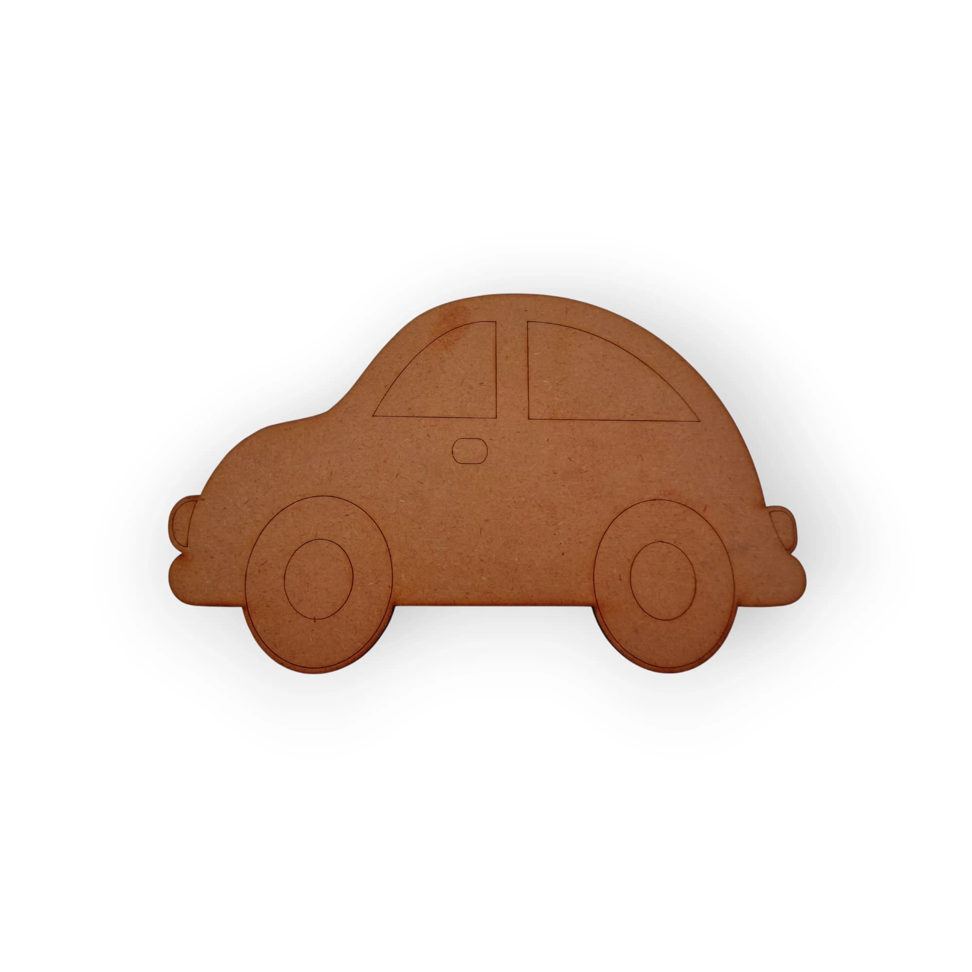 Blank Wooden Template Small Car