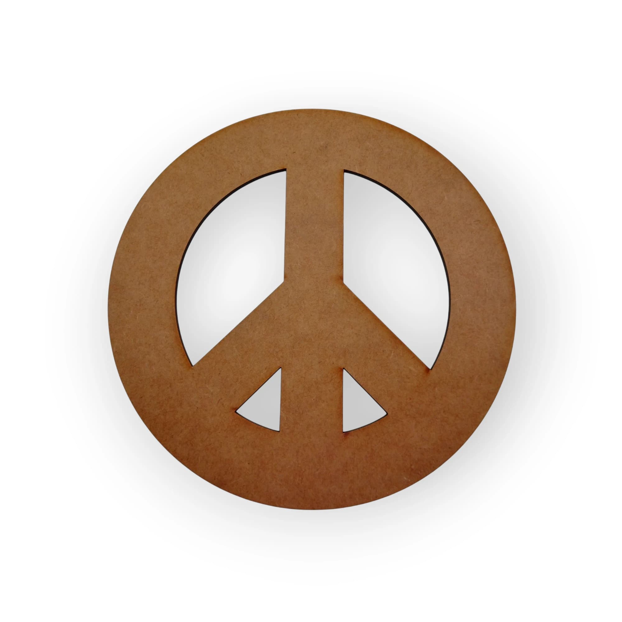 Blank Wood Template Round Peace