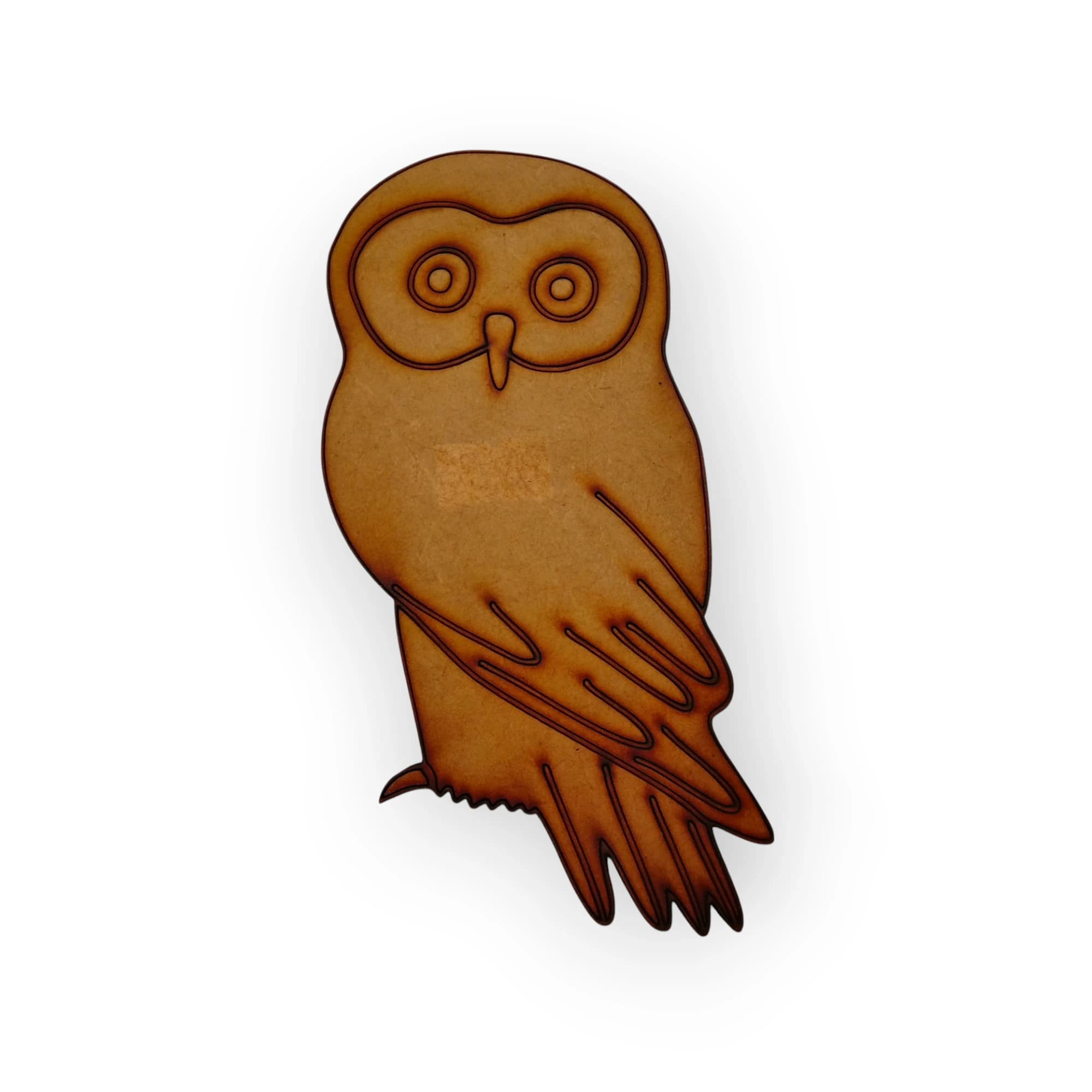 Blank Wood Template Owl