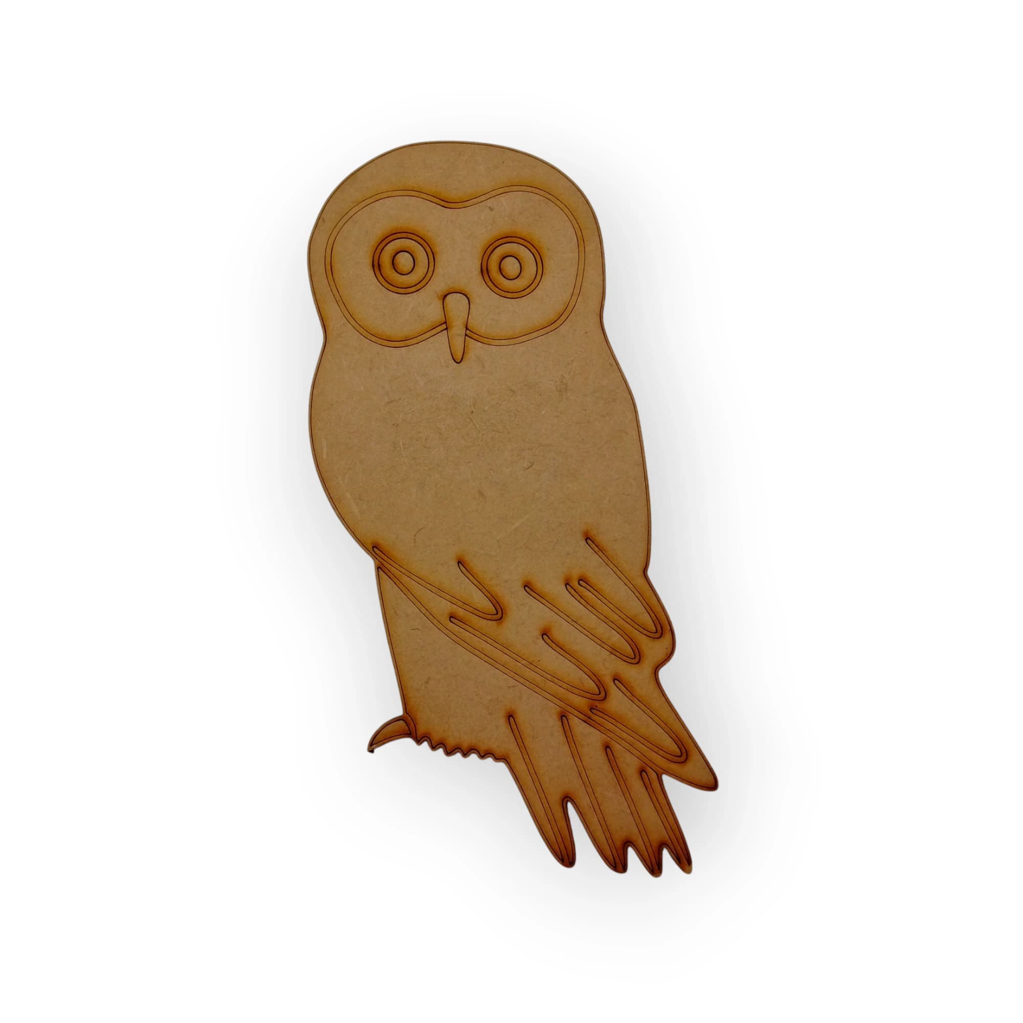 Blank Wood Template Owl