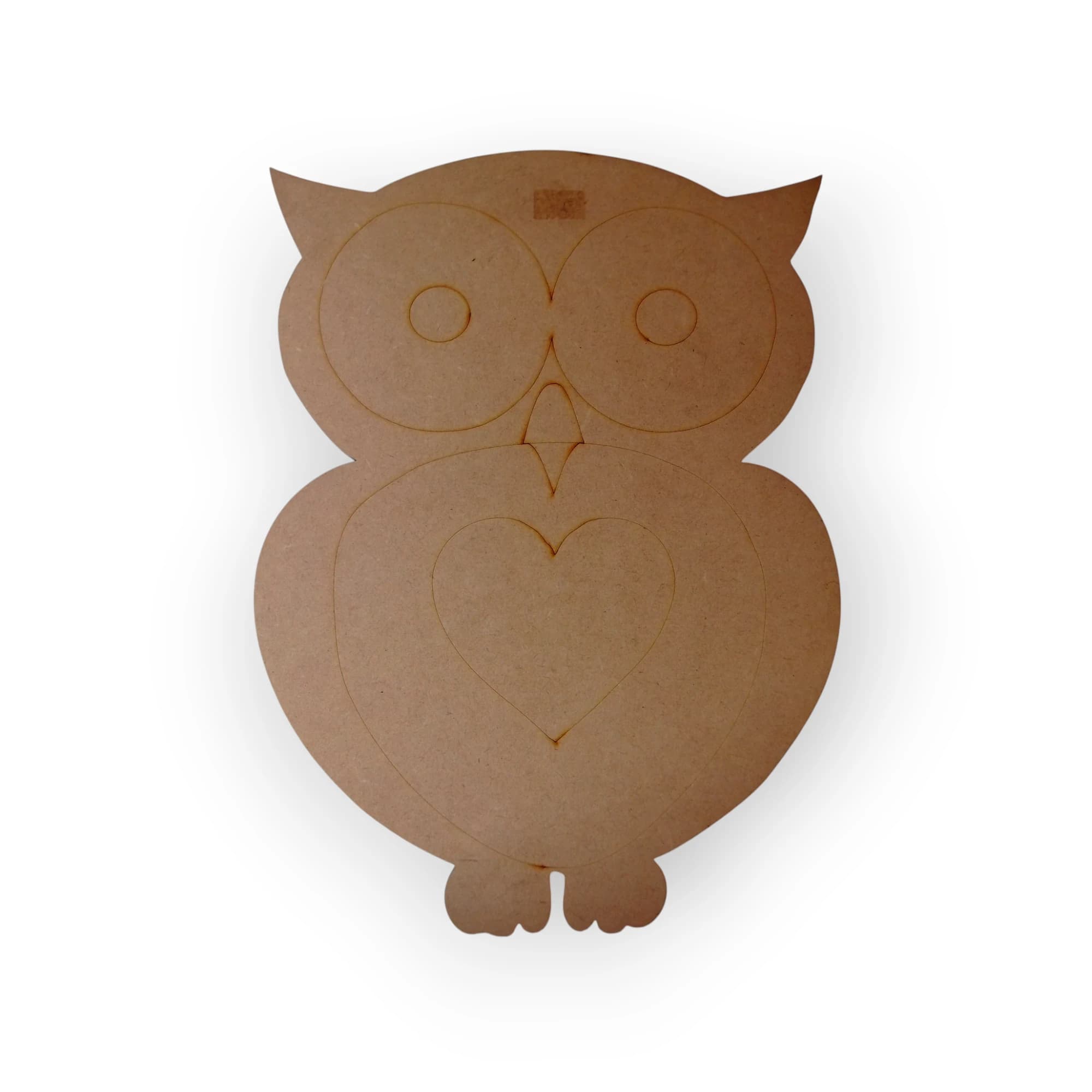Blank Wood Template Owl