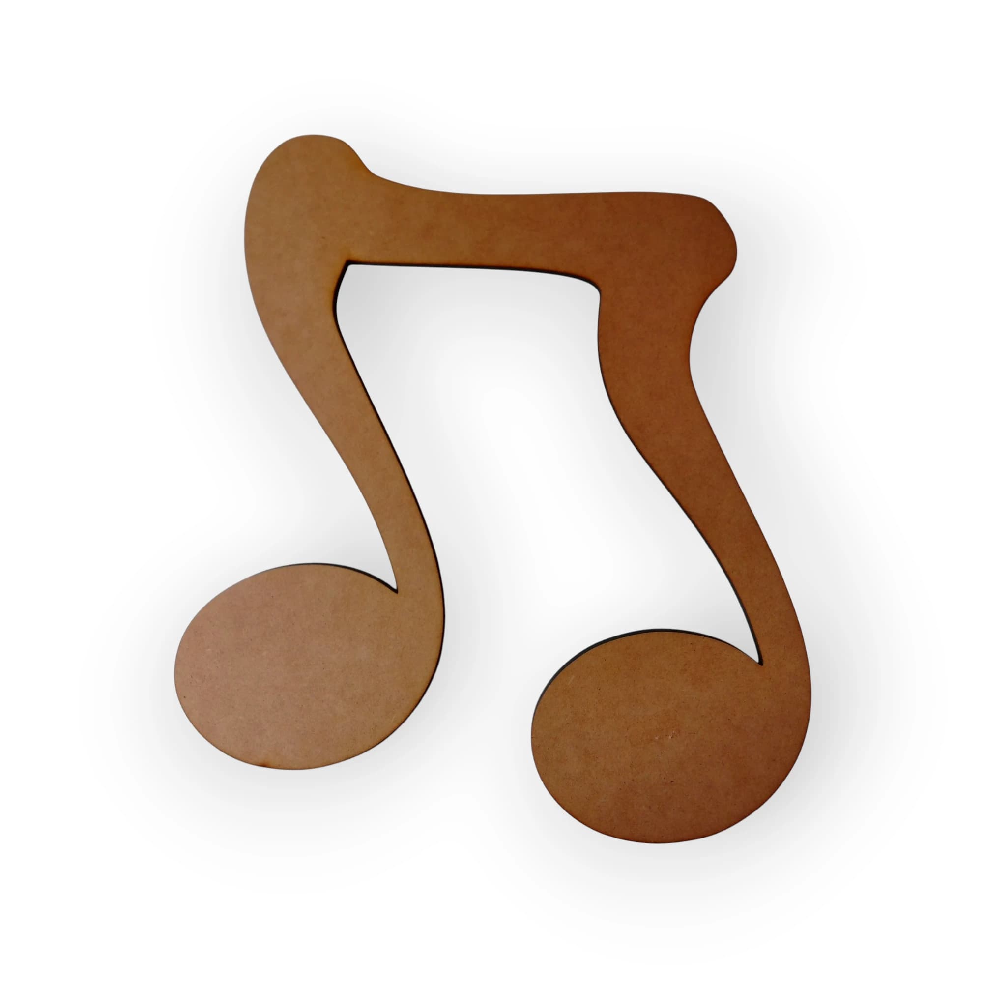 Blank Wood Template Music Note Semi-Quaver