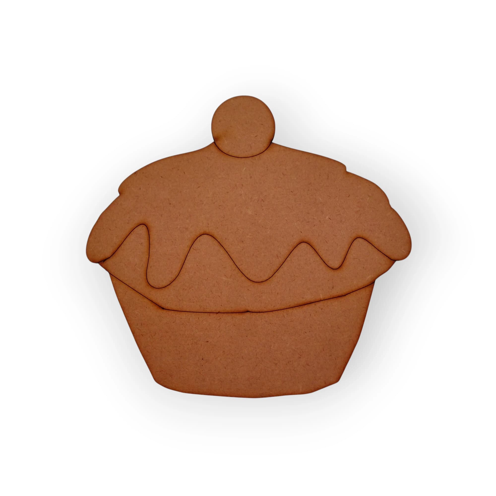 Blank Wood Template Cup Cake