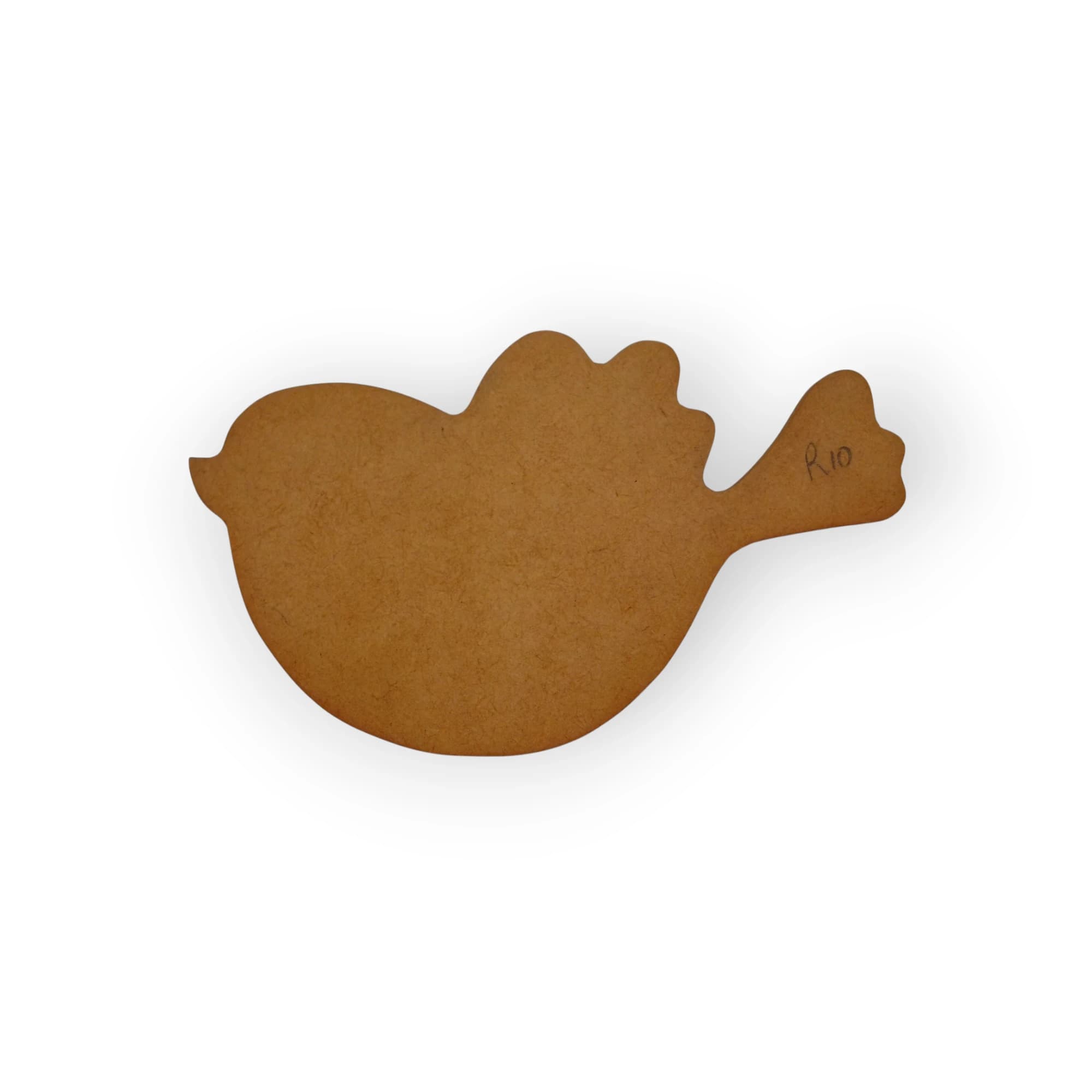 Blank Wood Template Fat Bird