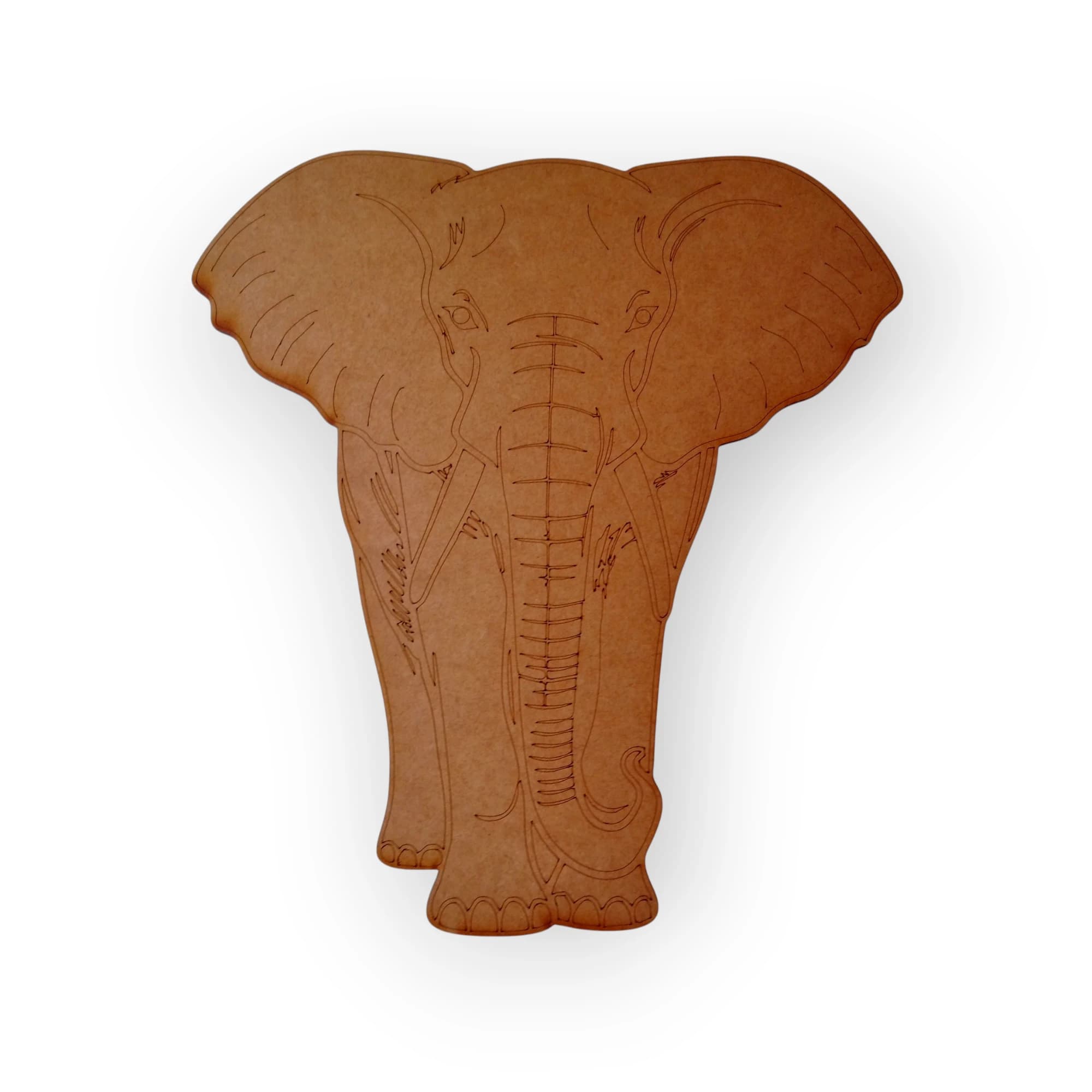 Blank Wood Template Elephant