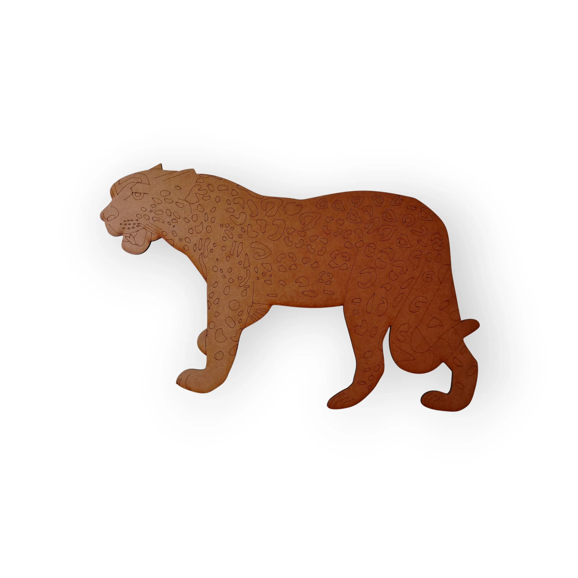 Blank Wood Template Leopard