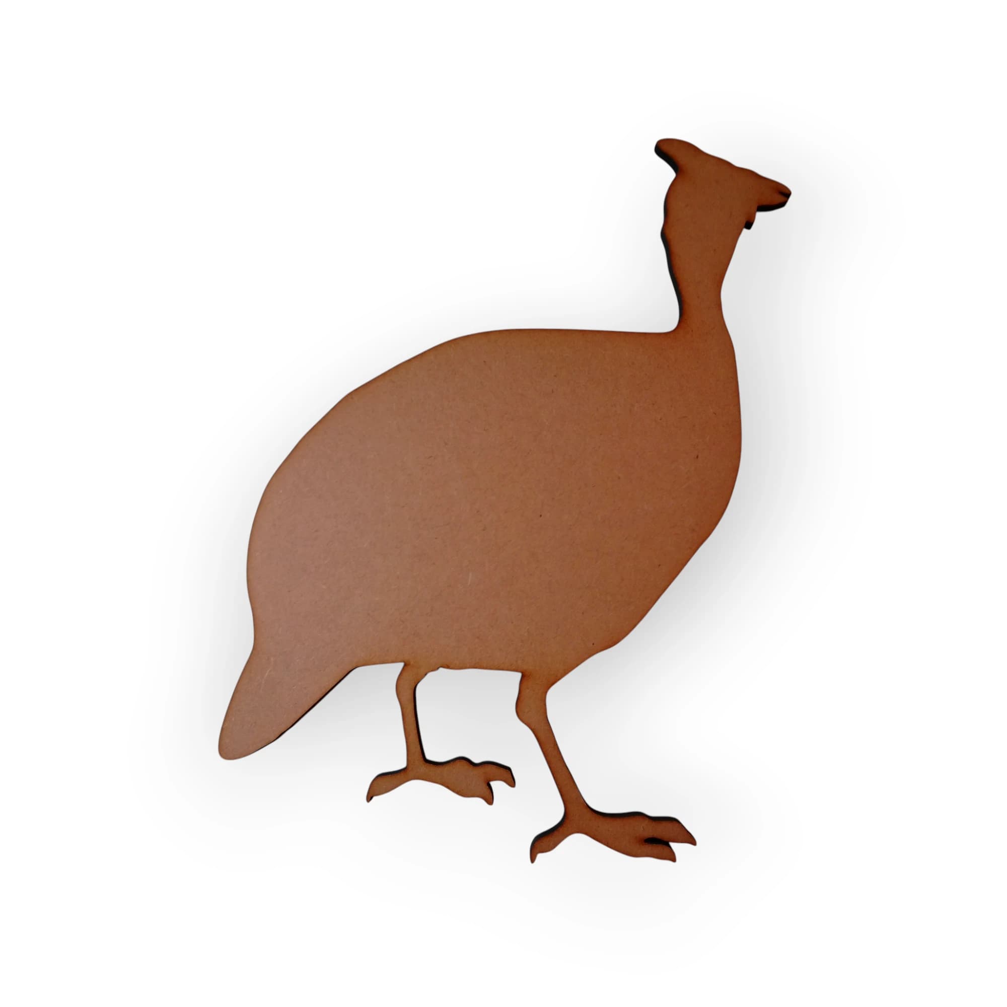 Blank Wood Template Guinea Fowl