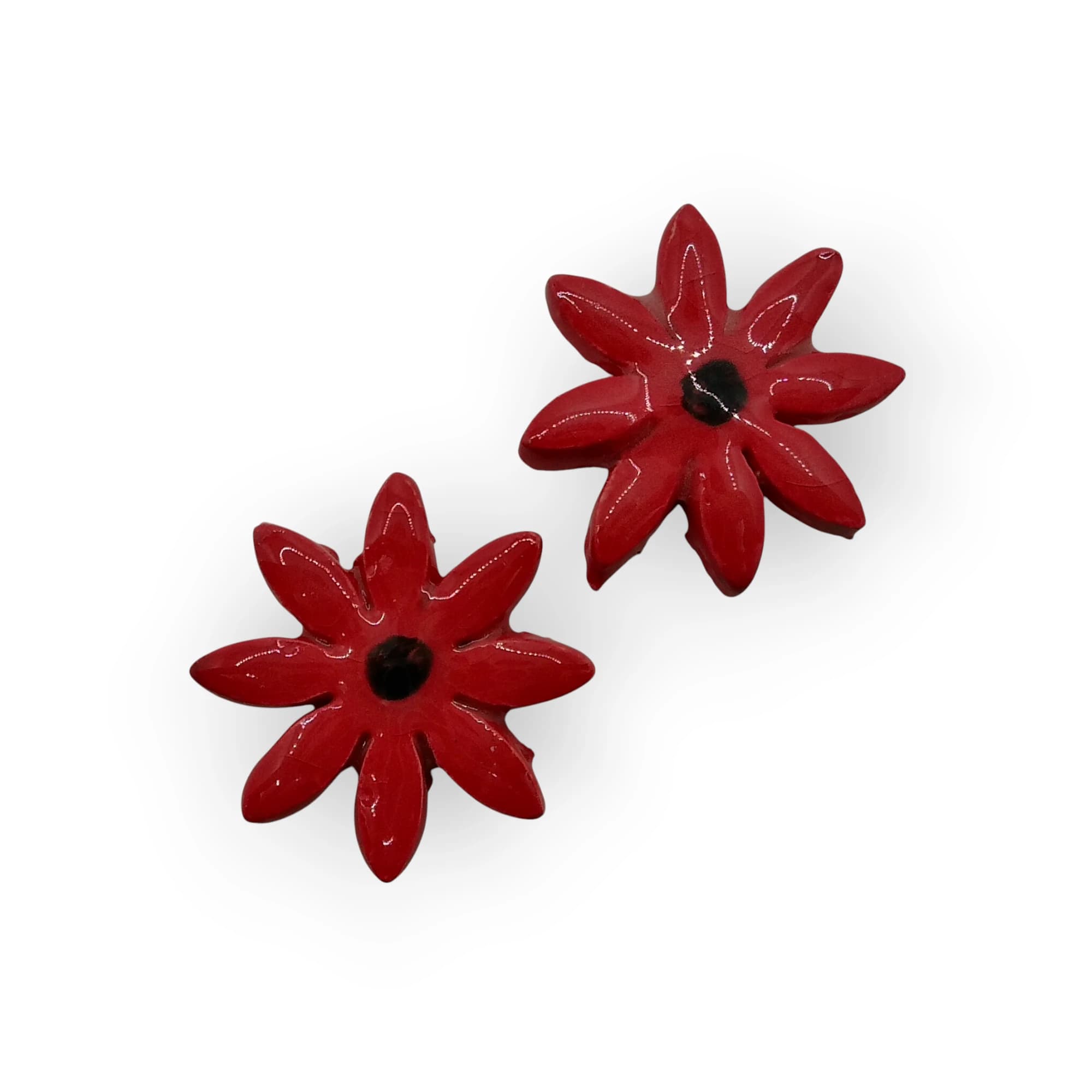 Ceramic Insert Dark Pink Flower