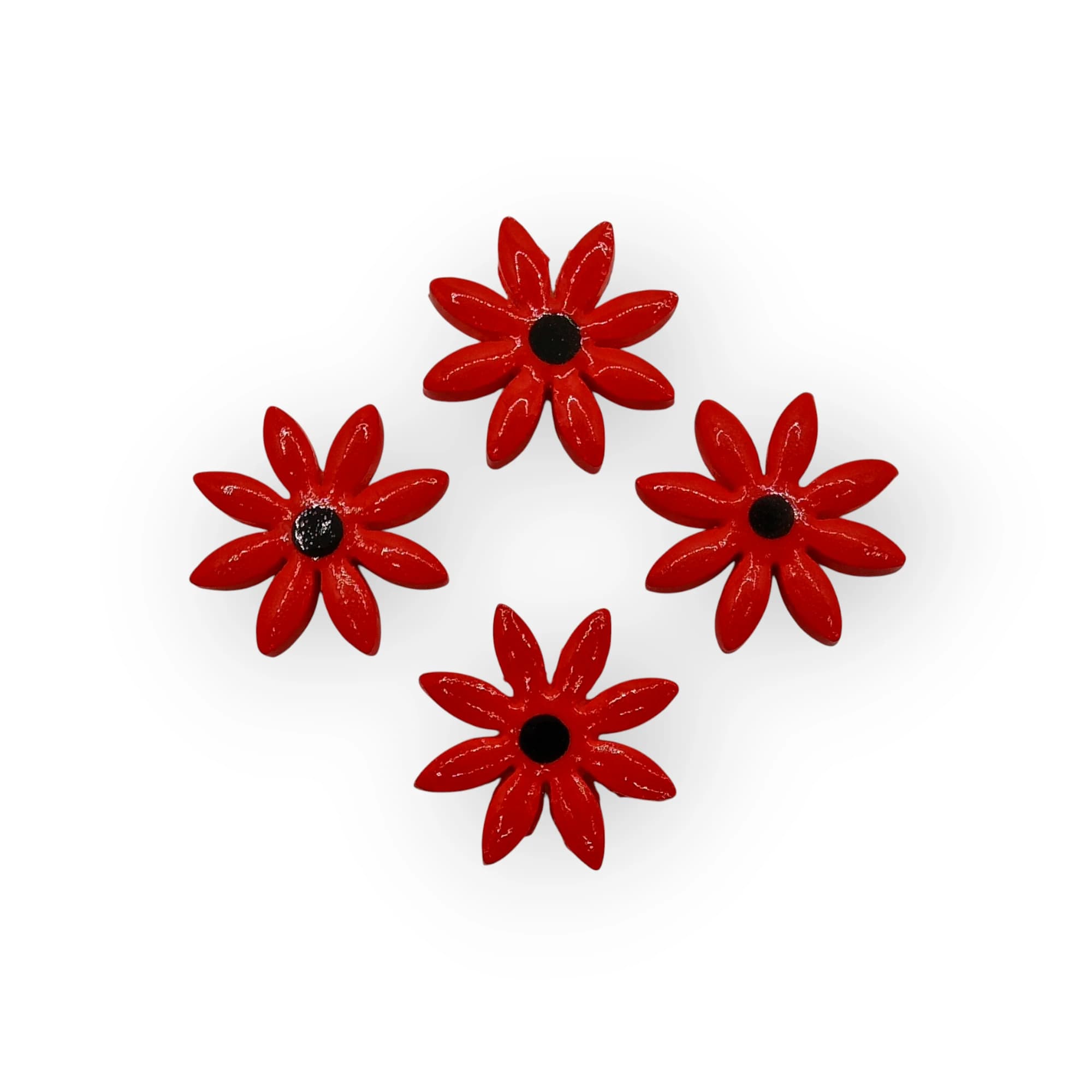 Ceramic Insert Medium Orange Flower