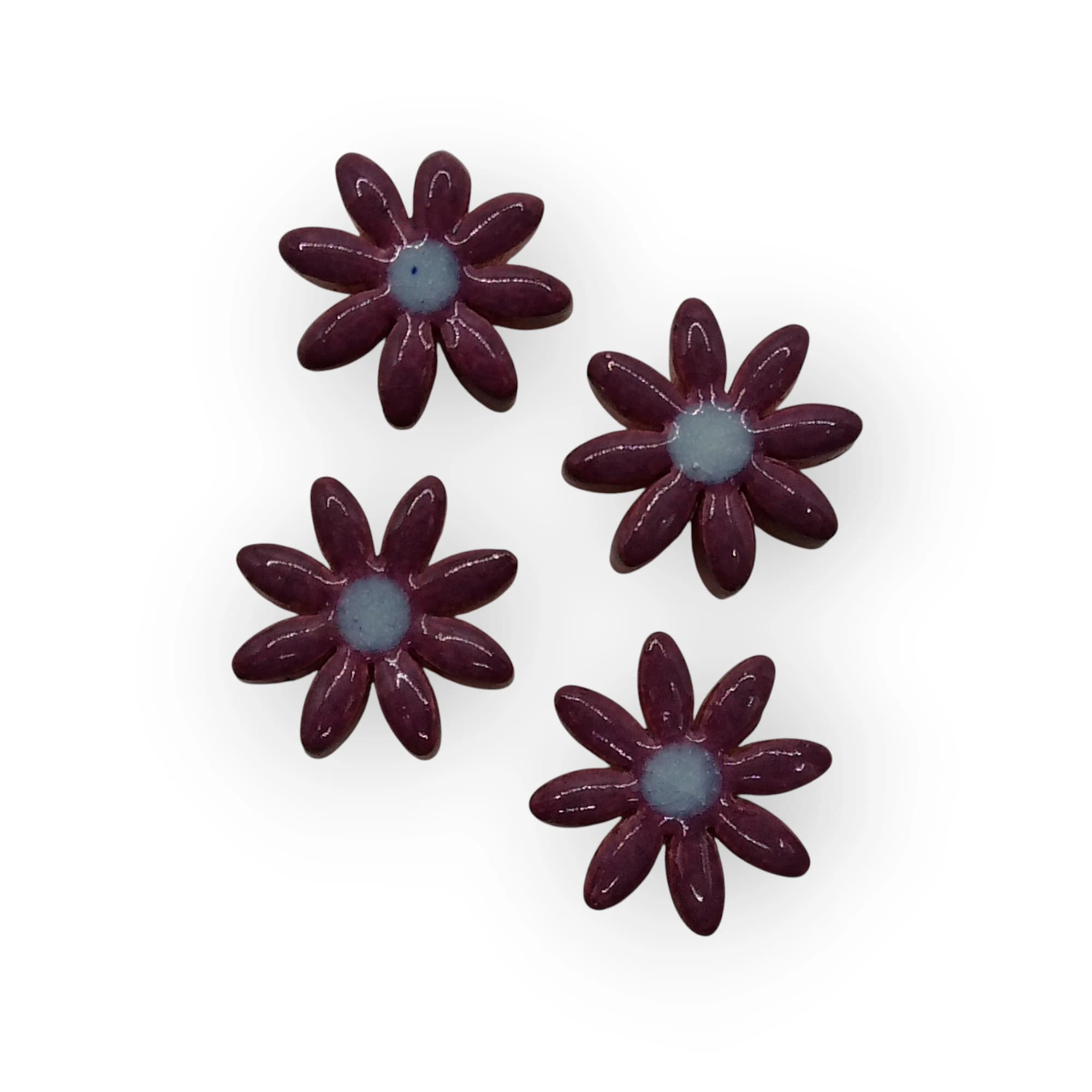 Ceramic Insert Small Purple Flower