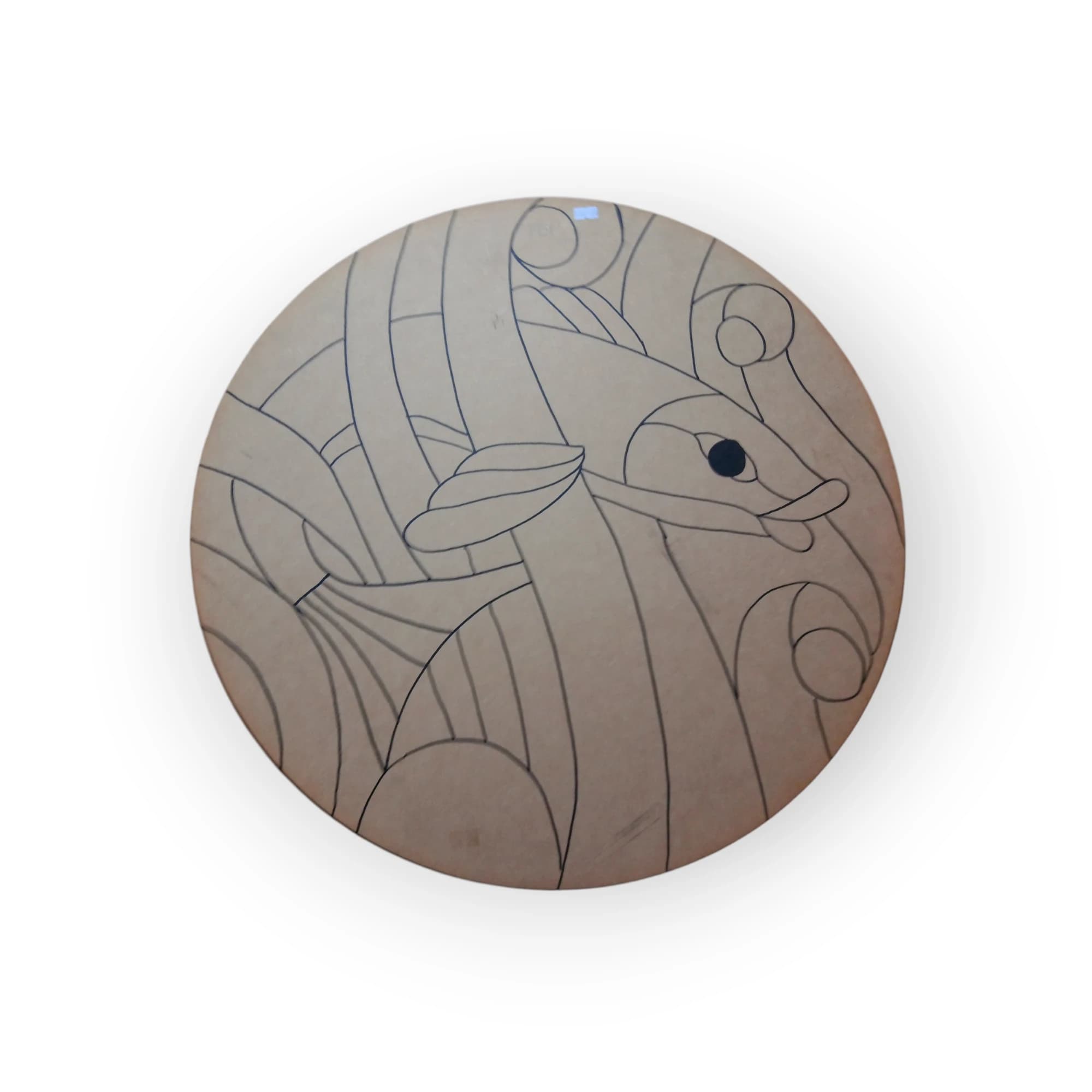 Wood Round Template Drawn