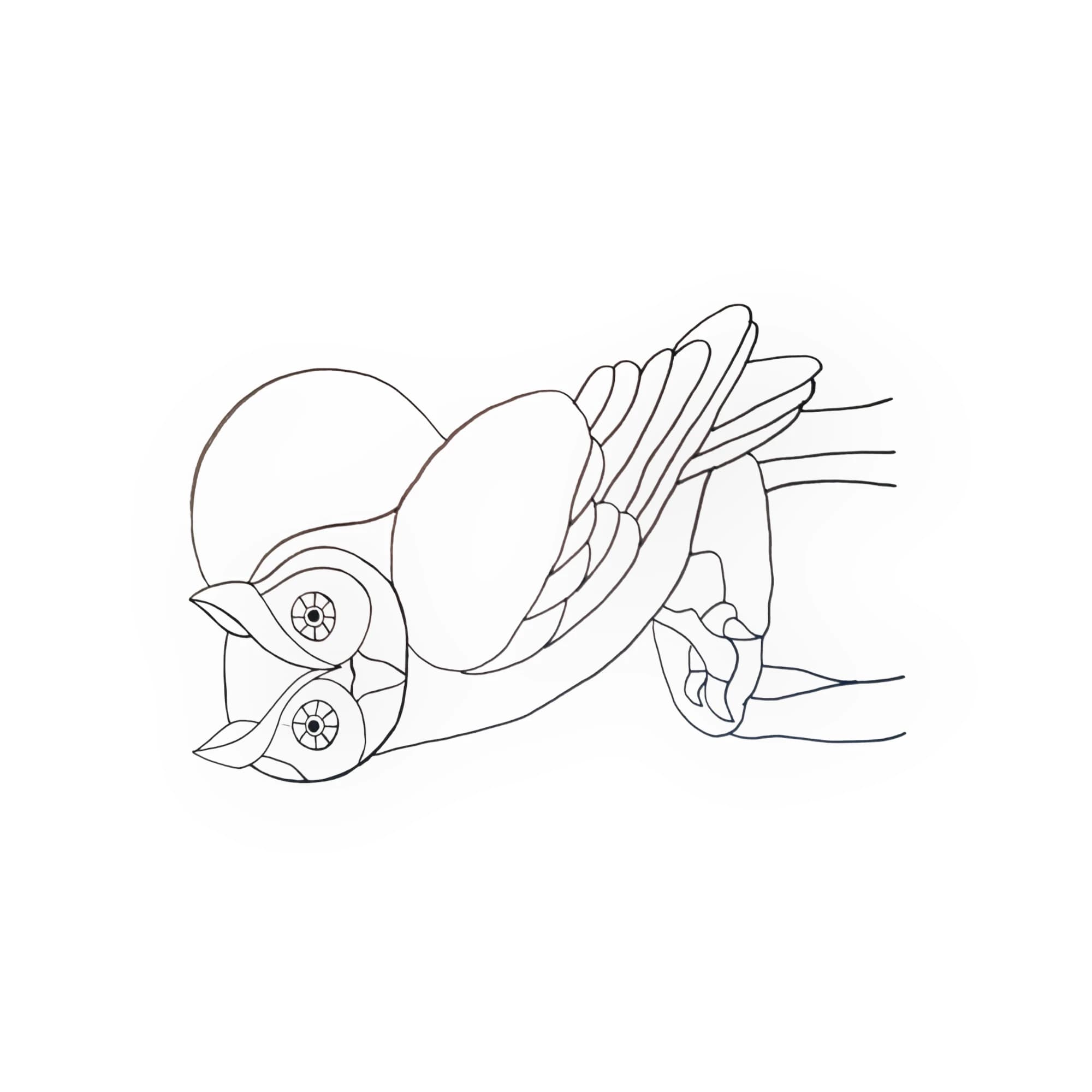 Wood Blank With Drawing Outline