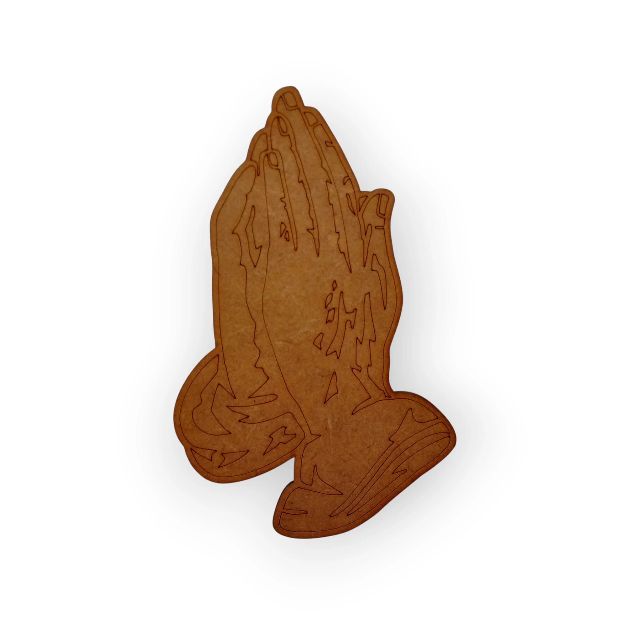 Wooden Template Praying Hands