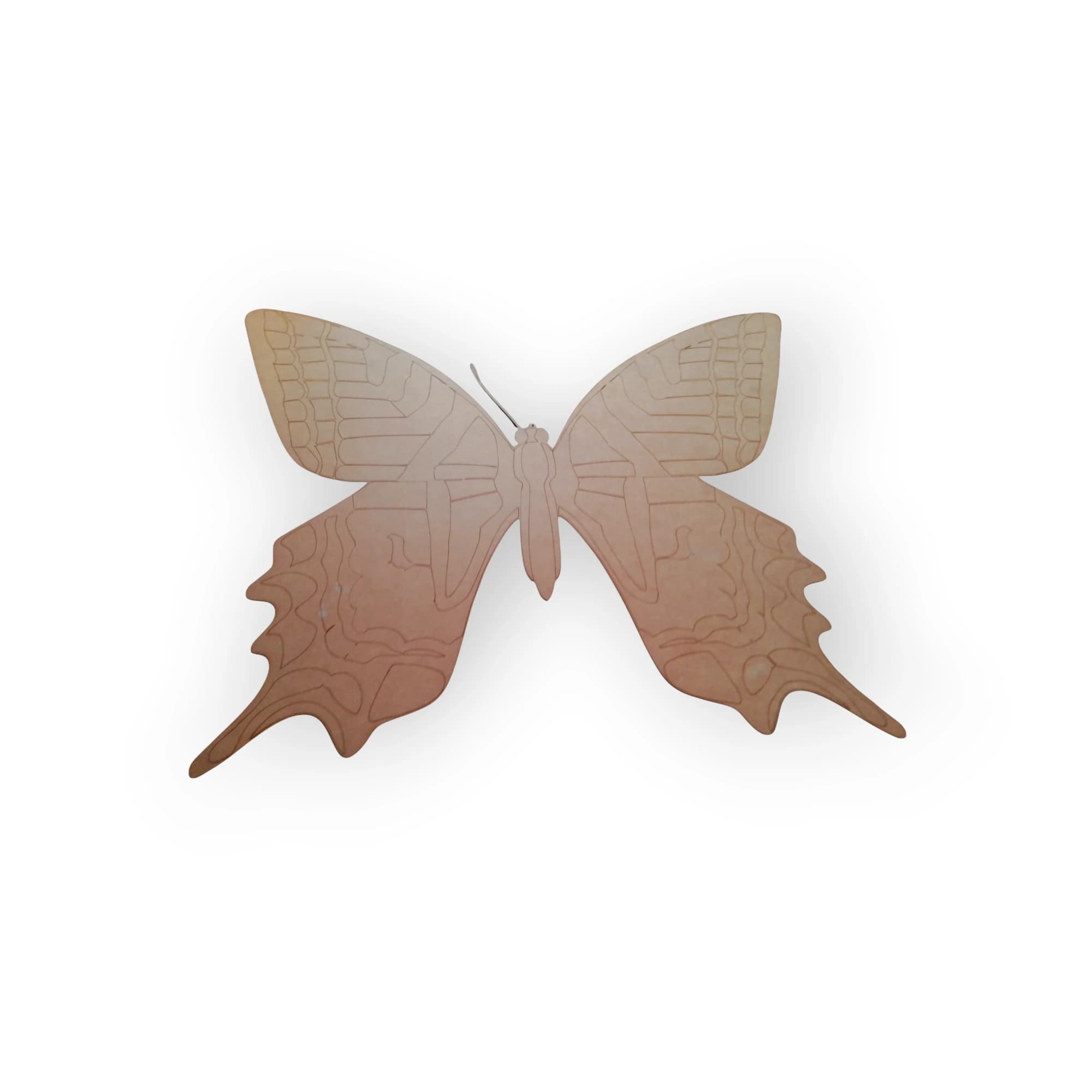 Wooden Template Butterfly Design