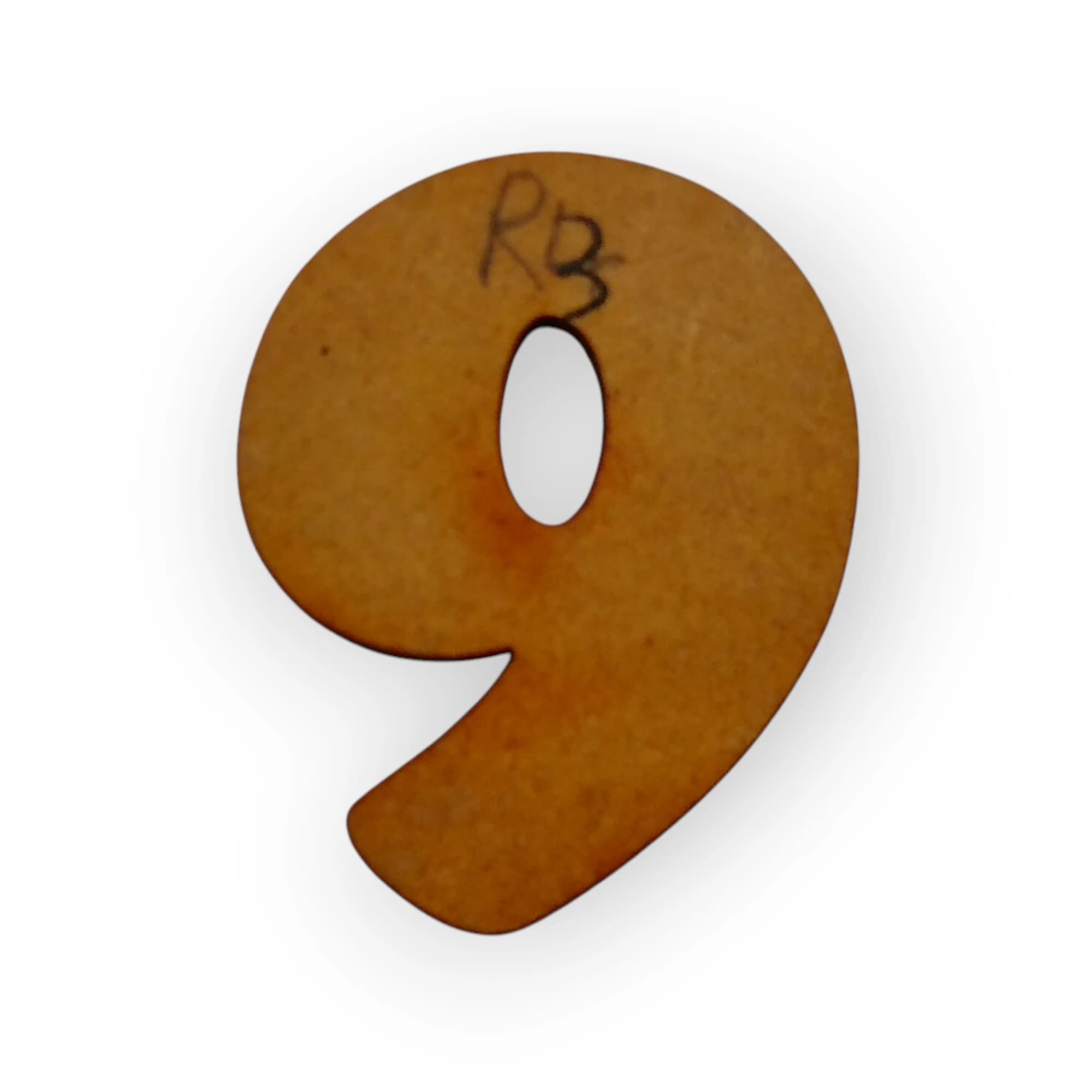 Wooden Letter 9