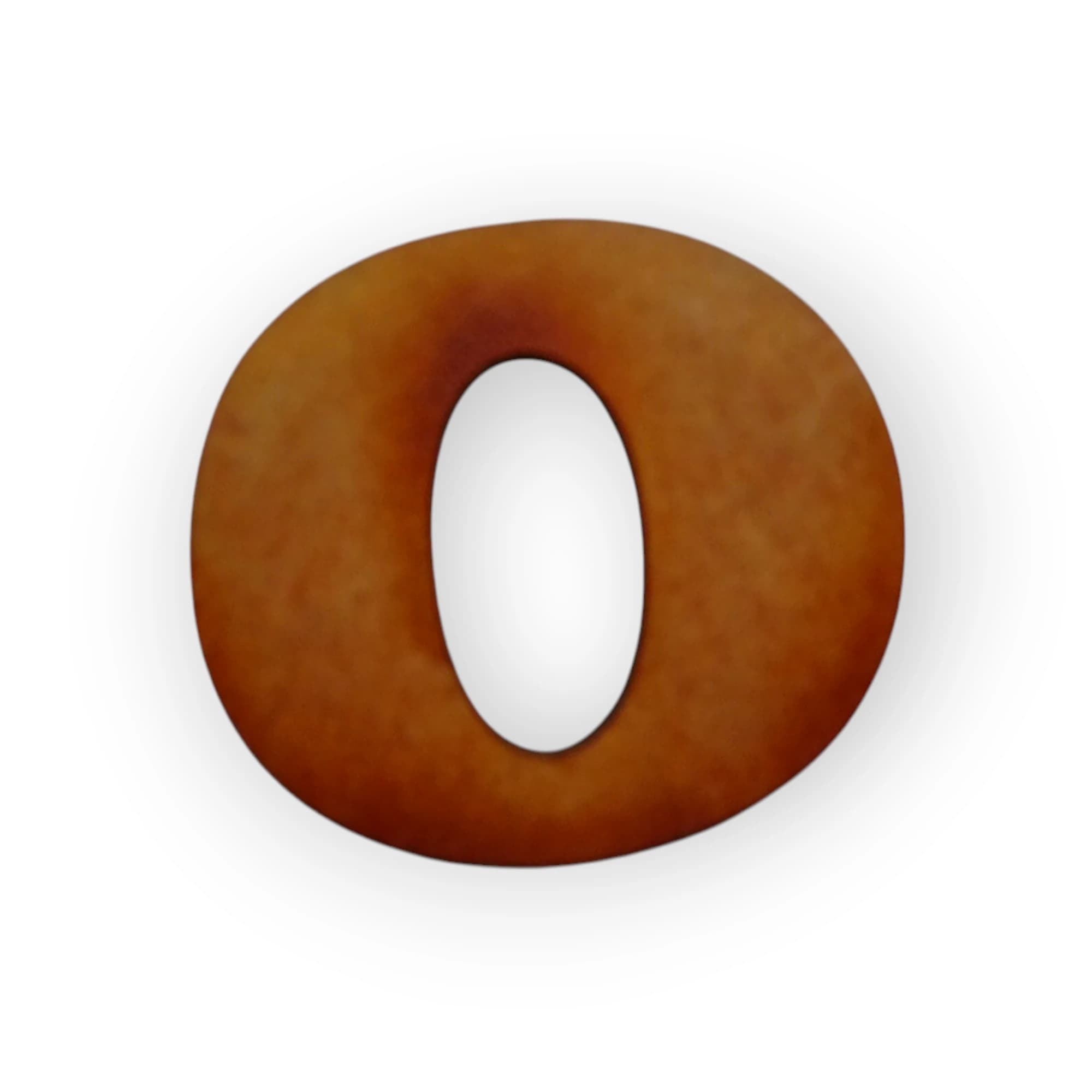Wooden Letter 0