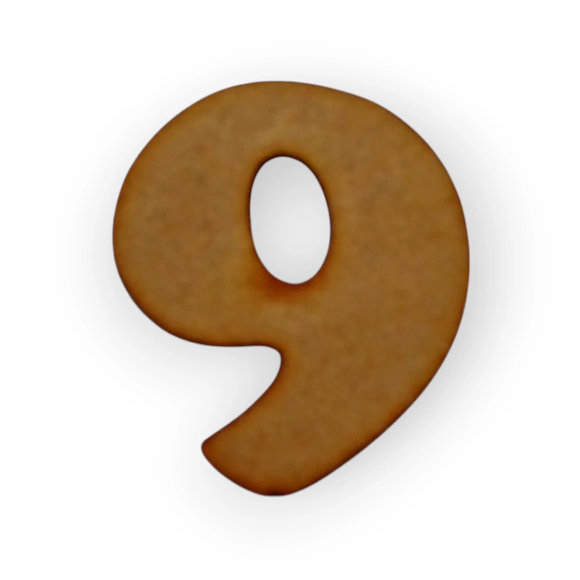 Wooden Letter 9
