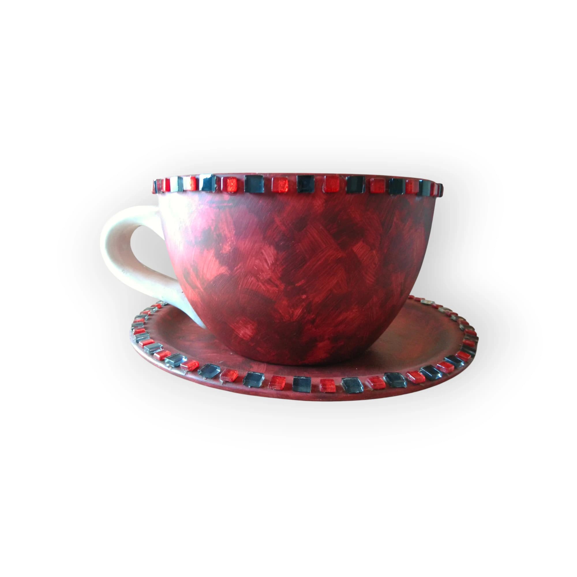 Decorated Cup & Saucer 2 piece