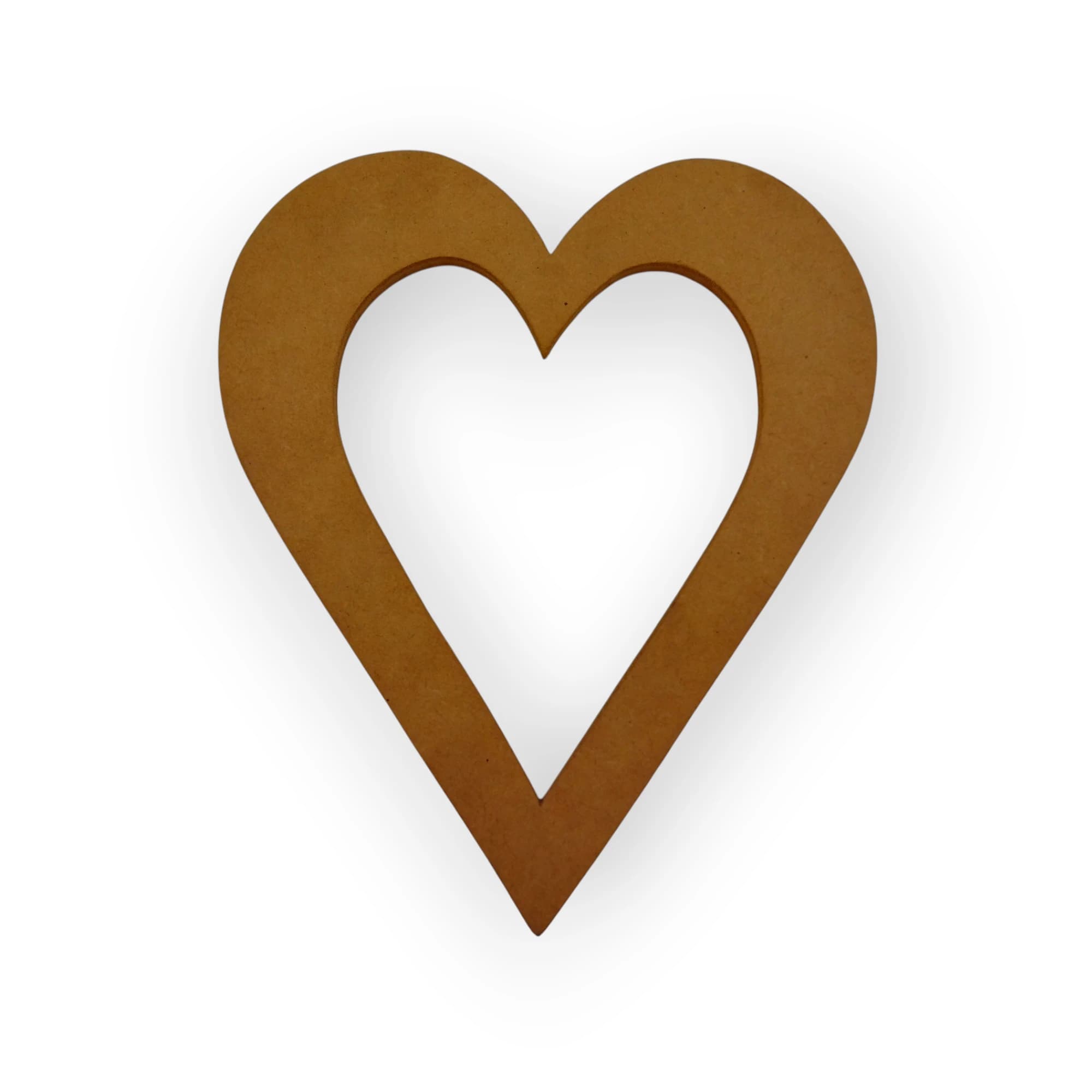 Wooden Template Heart Outline
