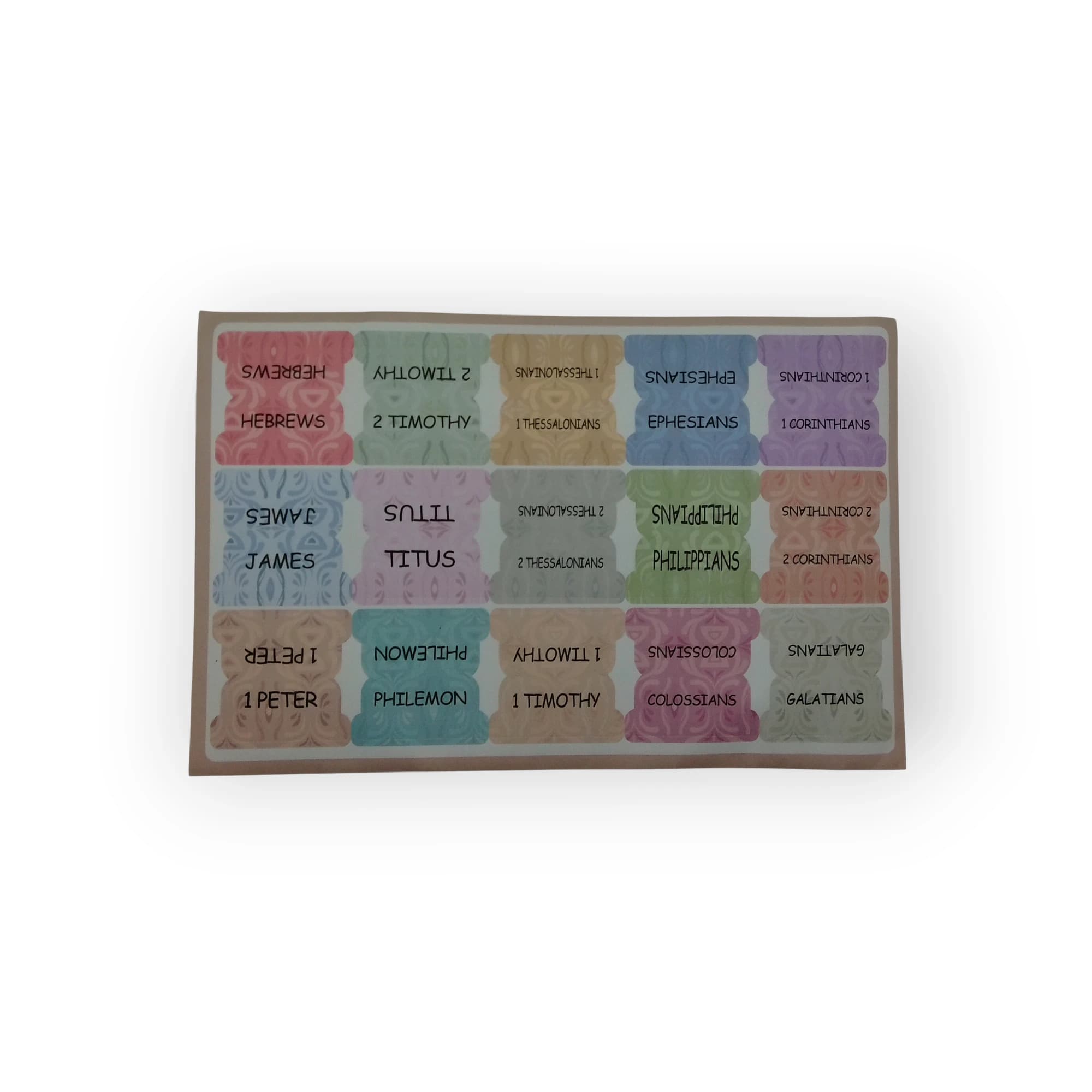 BIBLE STICKER - PATTERNED