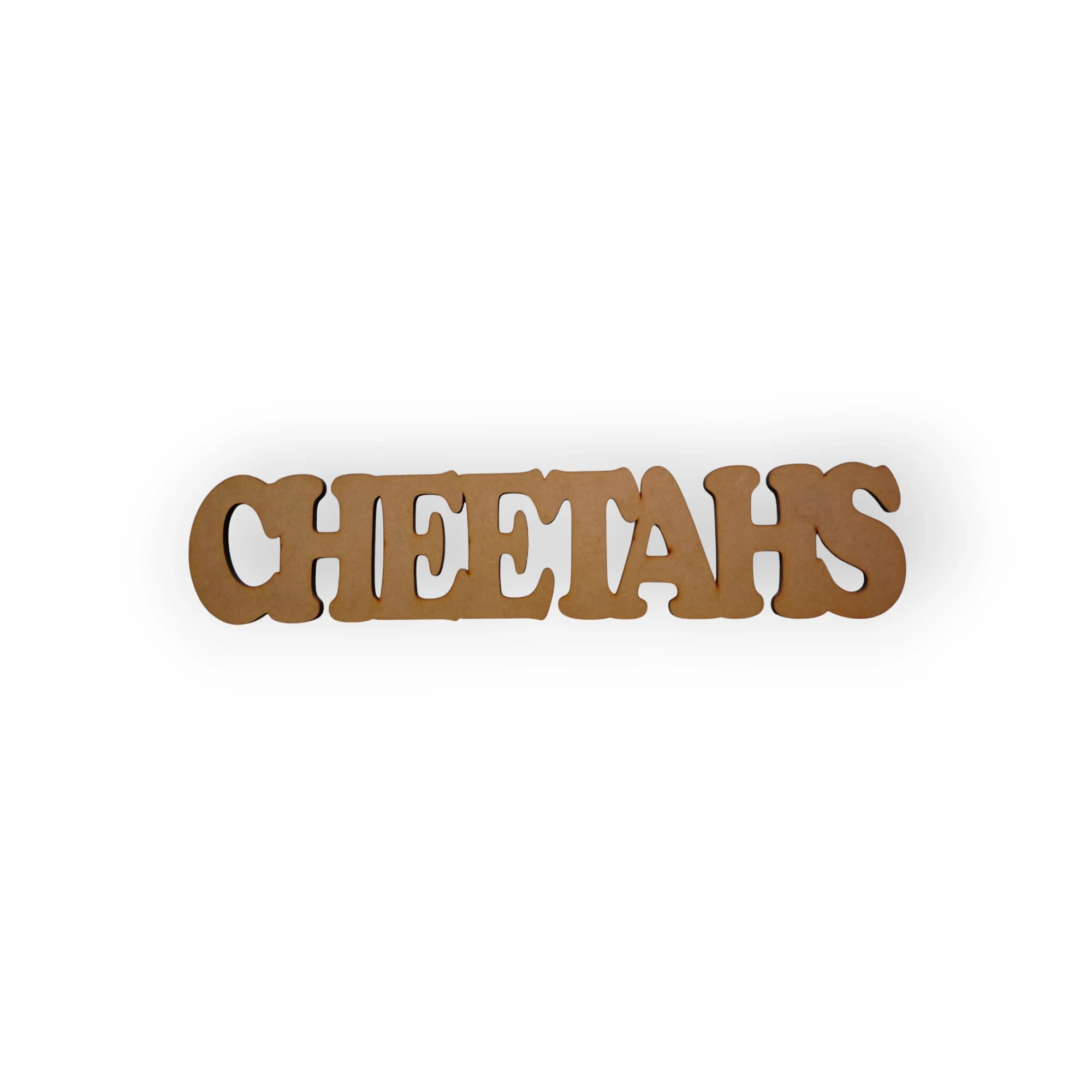 Wood Cheetahs Sign
